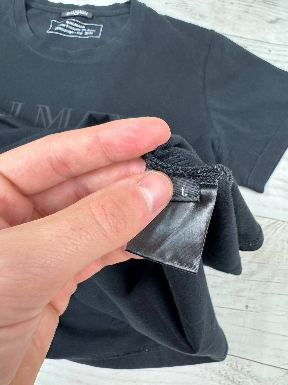 Balmain Balmaine Paris Big Logo T Shirt Size US L / EU 52-54 / 3 - 8 Thumbnail