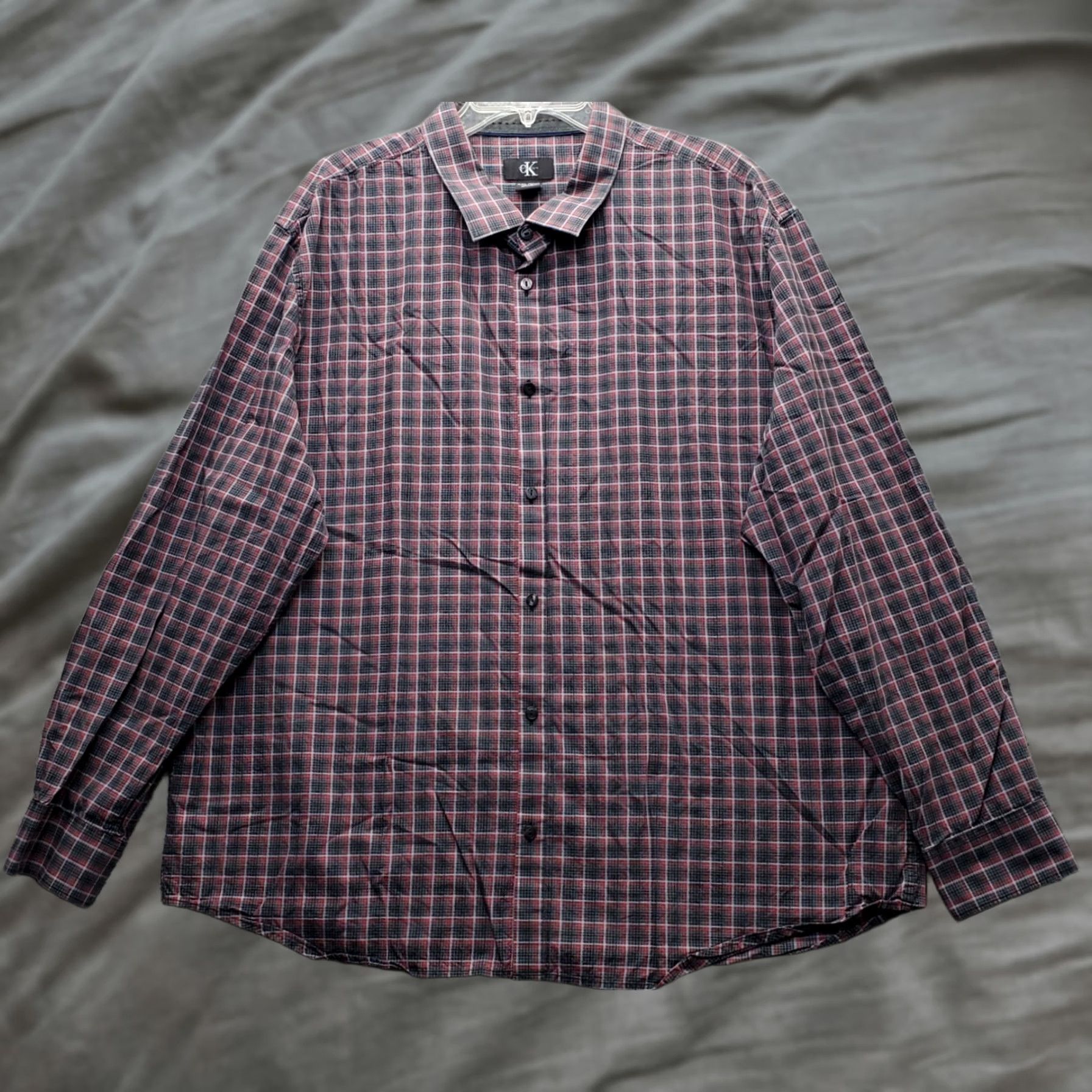 Calvin Klein Calvin Klein Shirt Mens XXL Multi Plaid Button-Up Long Sleeve Collared Casual Shirt Size US XXL / EU 58 / 5 - 1 Thumbnail