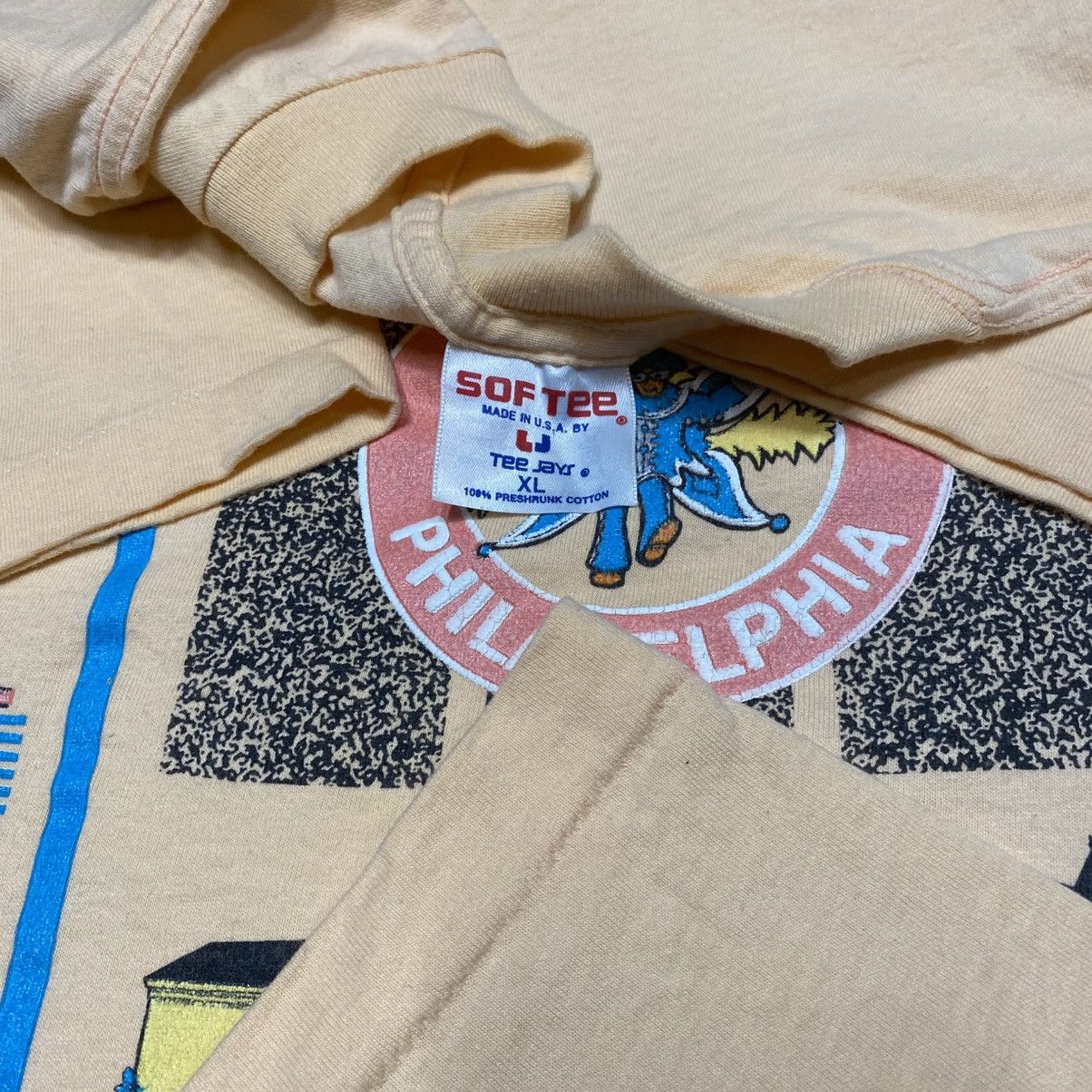 Japanese Brand × Vintage Vintage Philadelphia Pennsylvania Souvenir 90s Tshirt Size US XL / EU 56 / 4 - 4 Thumbnail