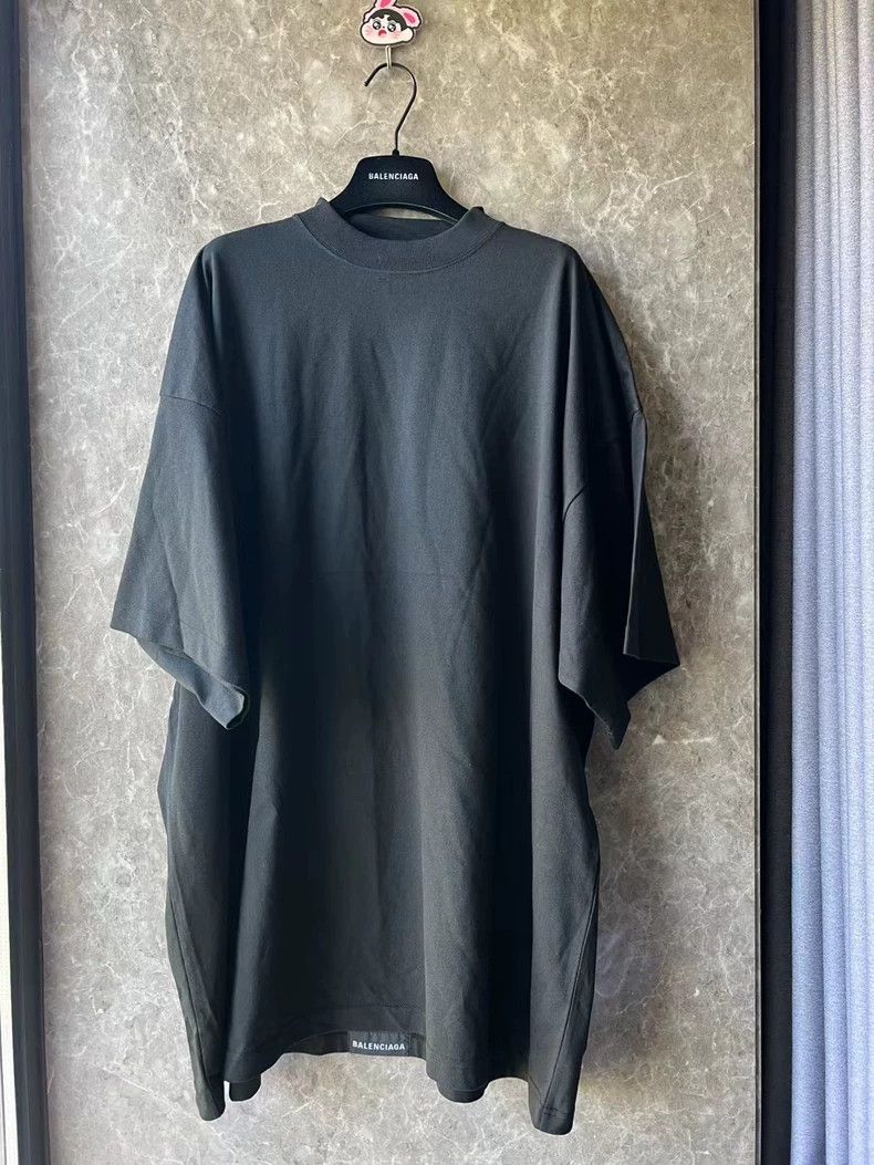 Balenciaga Classic Black Tlogo Short Sleeve