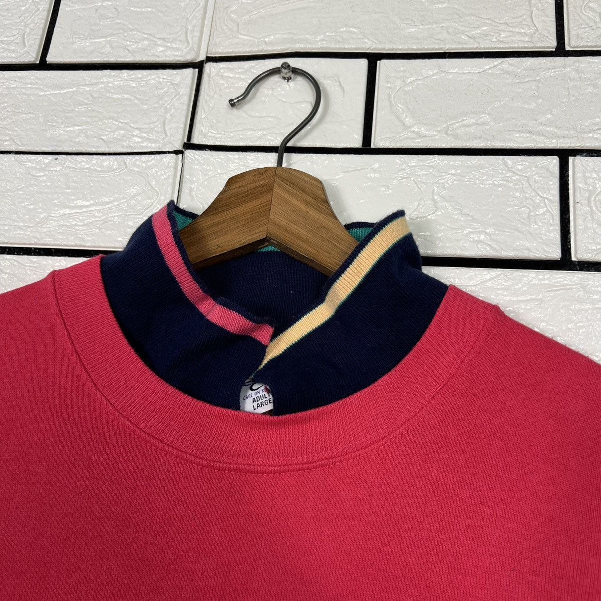 Vintage Vintage 90's CAL CRU Made in Usa Plain Sweatshirt #4102-C186 Size US L / EU 52-54 / 3 - 3 Thumbnail