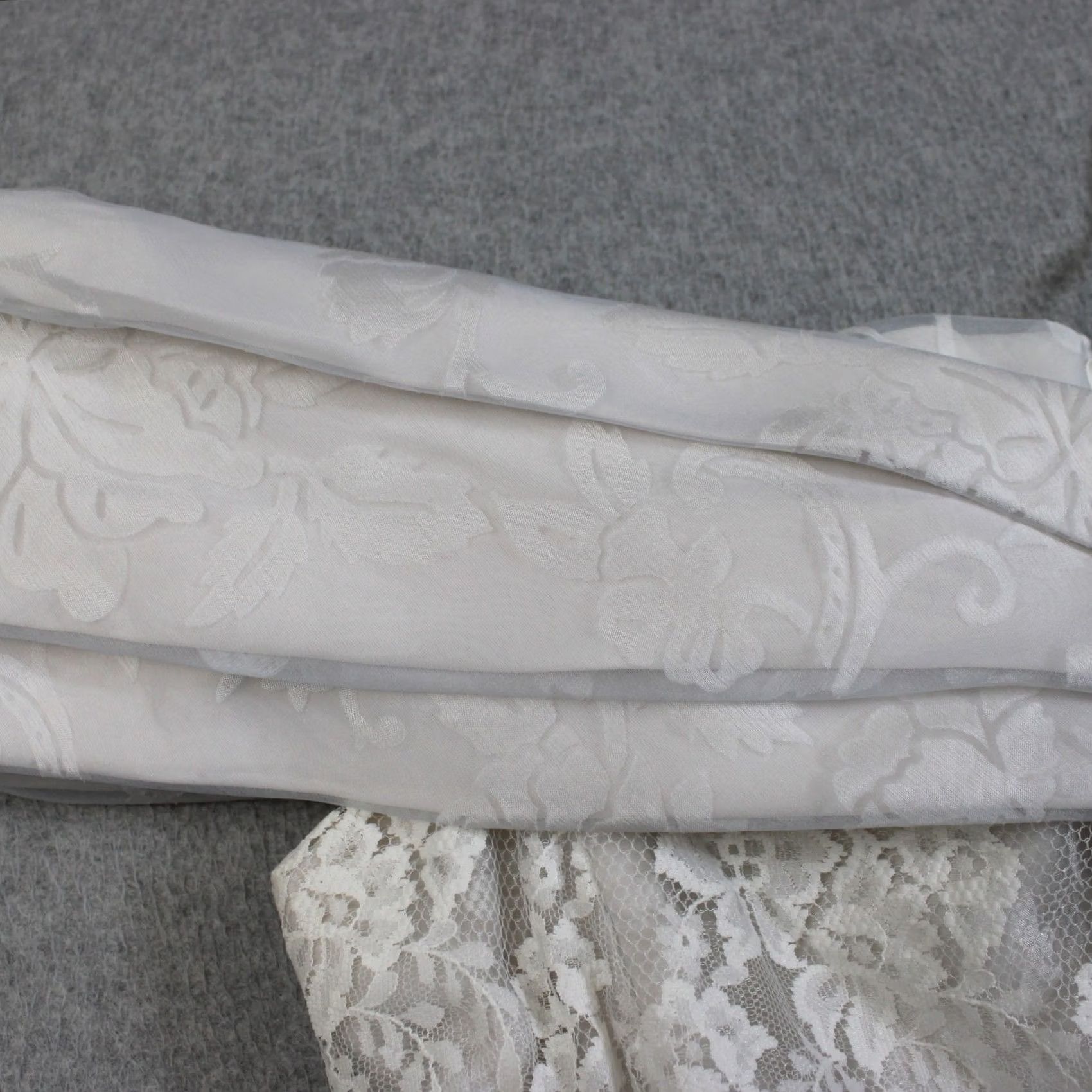 Vintage VINTAGE Scott McClintock Dress Women 12 White Lace Off Shoulder Bow Wedding USA Dress Size XL / US 12-14 / IT 48-50 - 6 Thumbnail