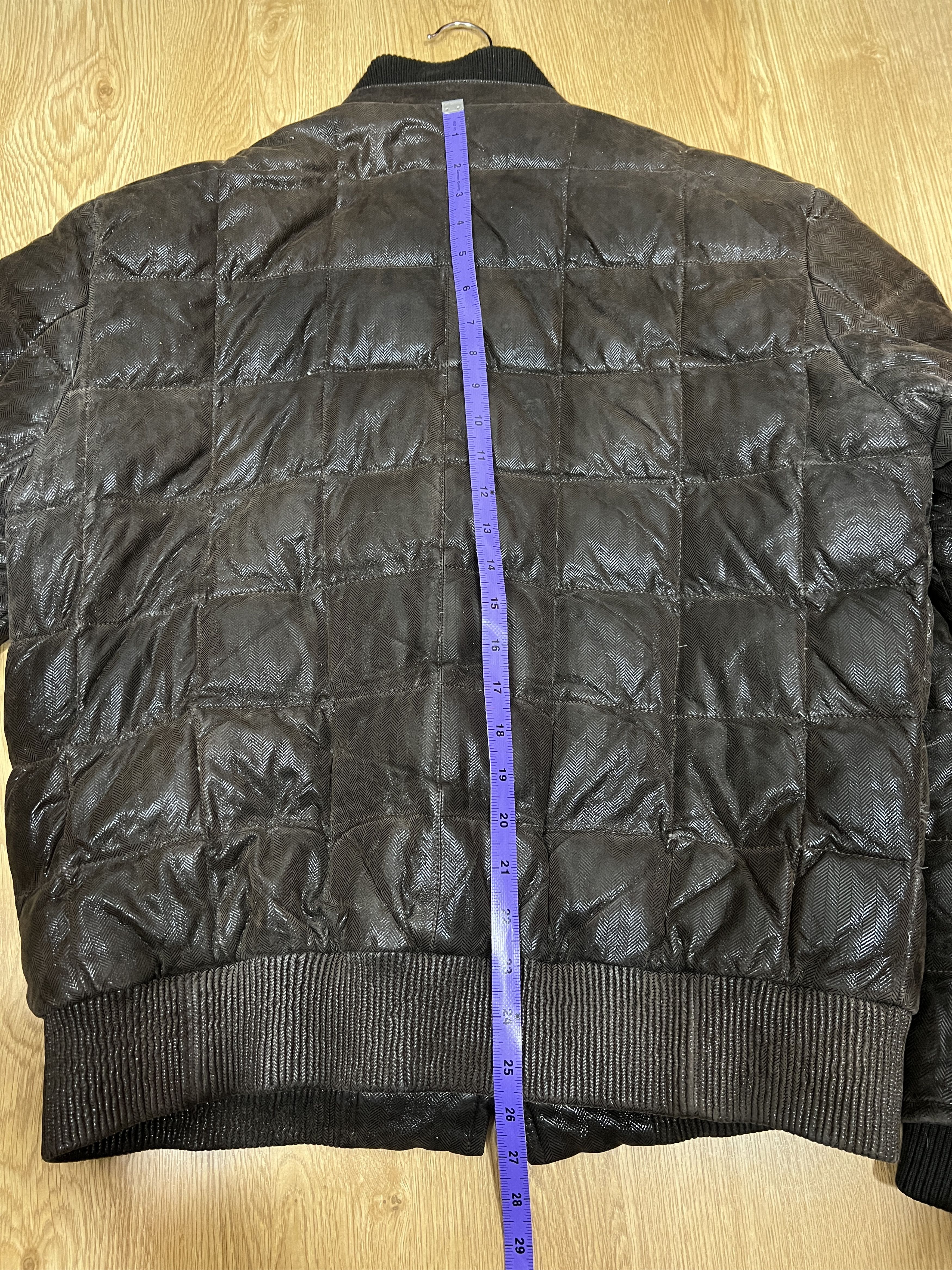 Armani ARMANI COLLEZIONI PUFFER LEATHER DOWN JACKET Size US L / EU 52-54 / 3 - 16 Thumbnail