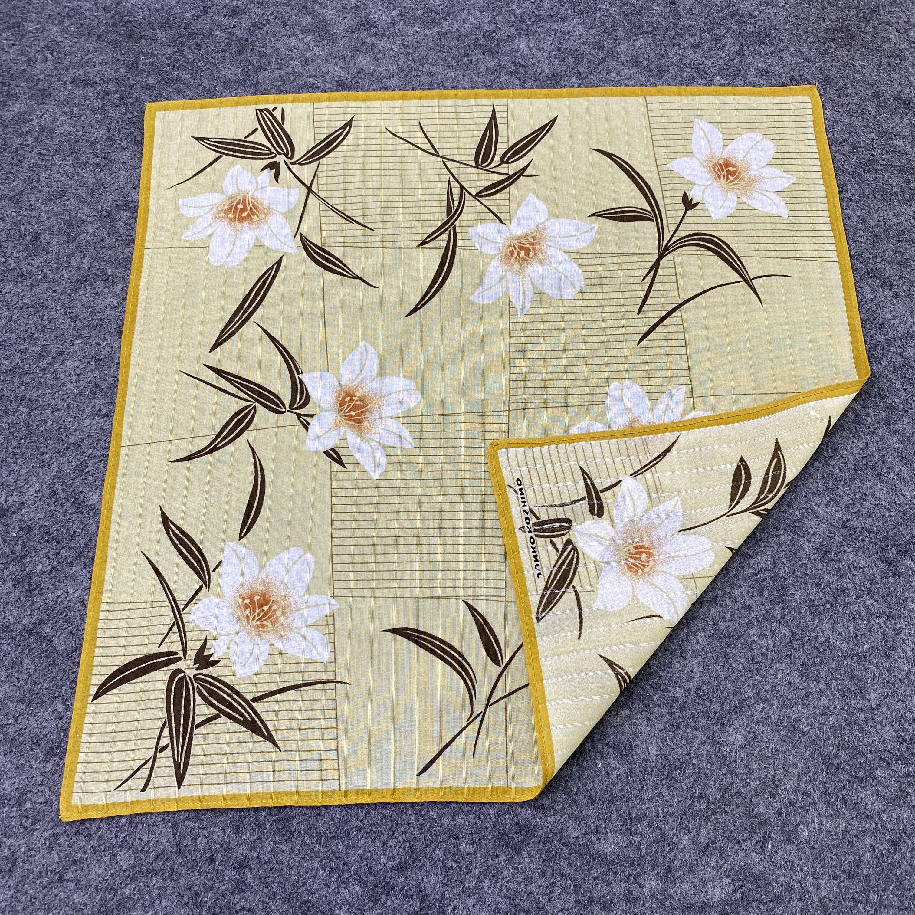 Japanese Brand Junko Koshino Handkerchief Neckerchief Bandana-B1904 Size ONE SIZE - 5 Thumbnail
