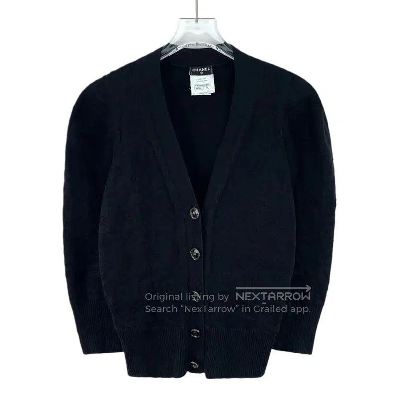 Chanel Chanel Black Cotton Women's Cardigan . Size XXS / US 00 / IT 34 - 1 Thumbnail