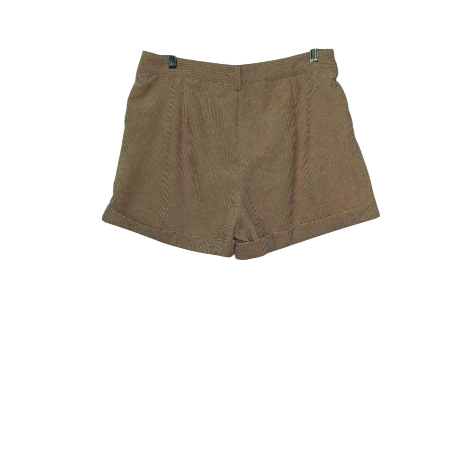 Shein SHEIN beige corduroy pleated cuffed shorts size 8 - 10 Size 32" / US 10 / IT 46 - 5 Thumbnail