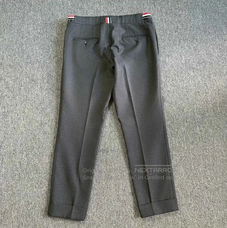 Thom Browne Thom Browne Gray Wool Casual Trousers . Size US 30 / EU 46 - 3 Thumbnail