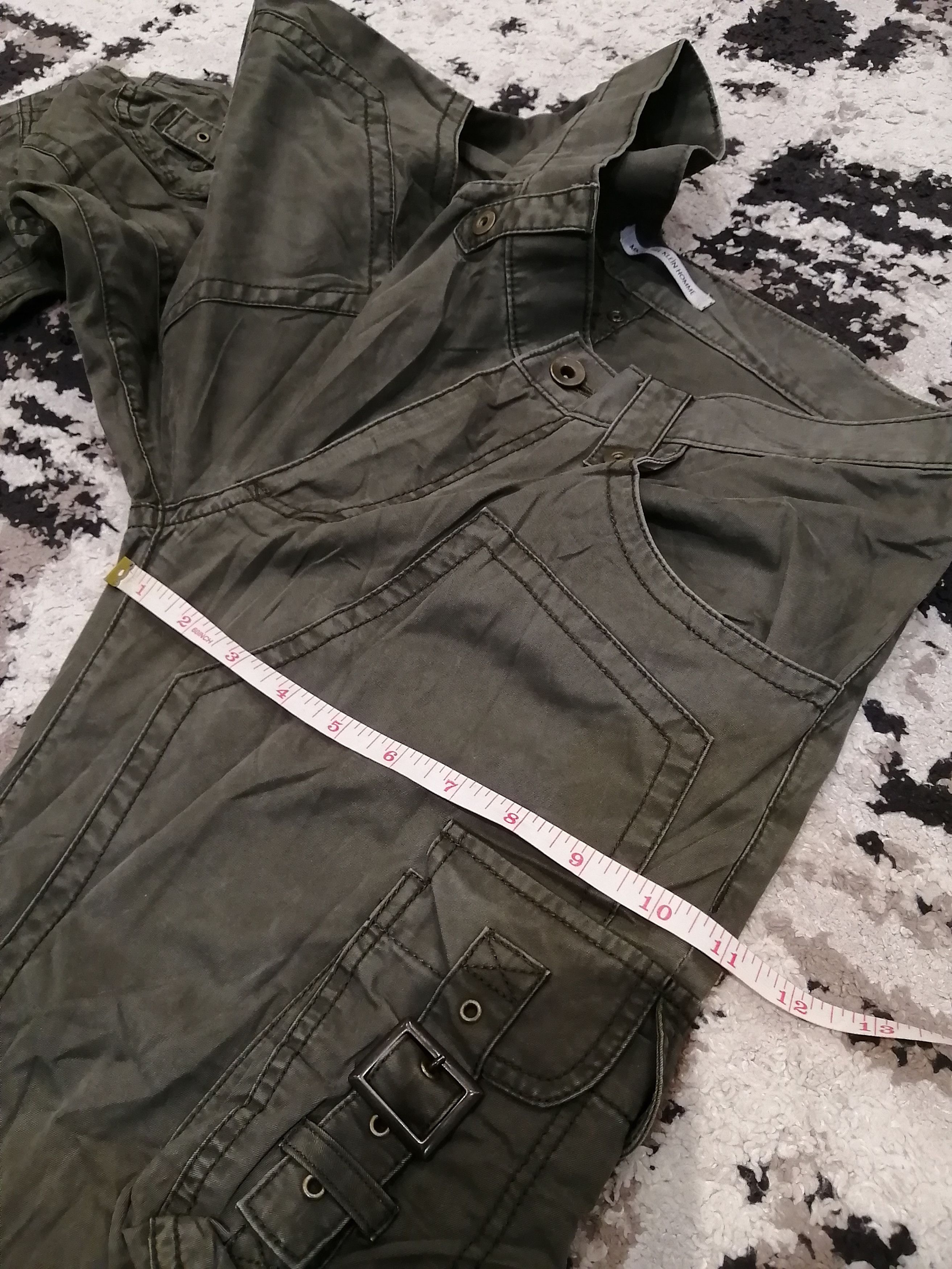 Michel Klein Vintage Michel Klein Double Knee Flared Tactical Pants Size US 31 - 11 Thumbnail