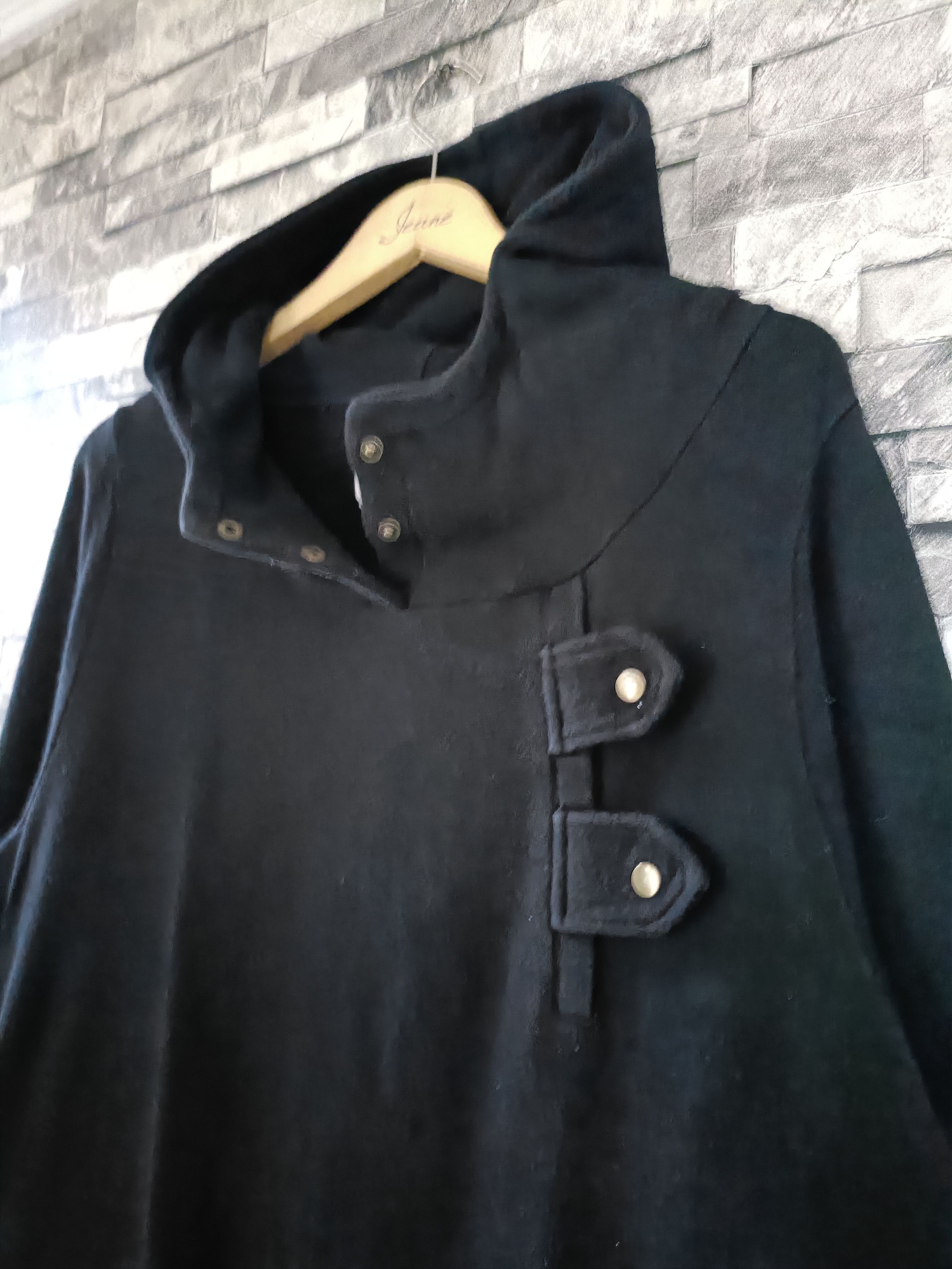 Japanese Brand Long hoodie military punk gothic visual kei Size ONE SIZE - 2 Thumbnail
