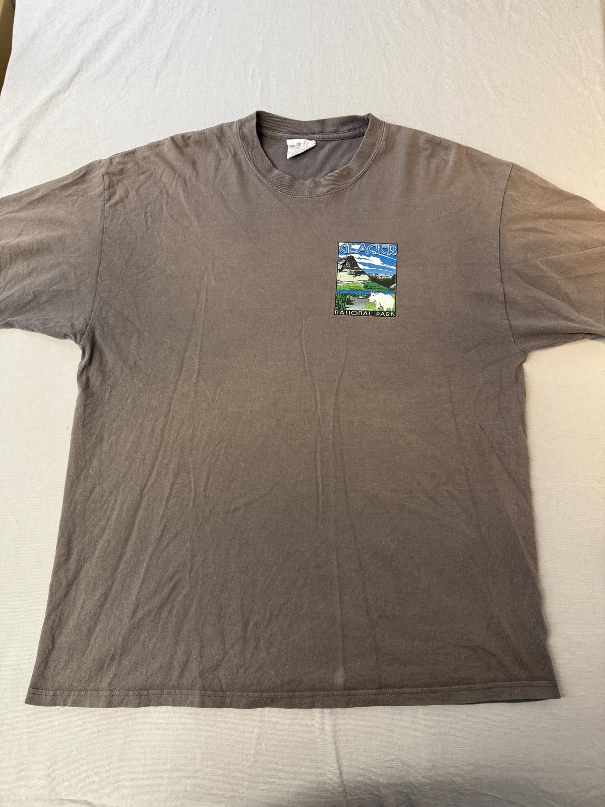 Designer Glacier National Park T-shirt Montana Mount Cleveland XL Size US XL / EU 56 / 4 - 2 Thumbnail