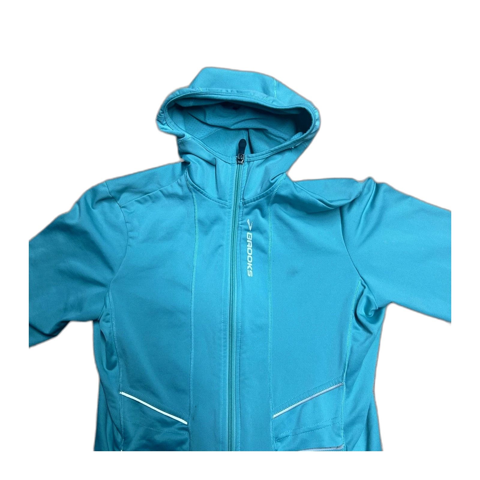 Brooks Brooks Full Zip Running Performance Jacket Hooded Women's Sz Size US M / EU 48-50 / 2 - 6 Thumbnail