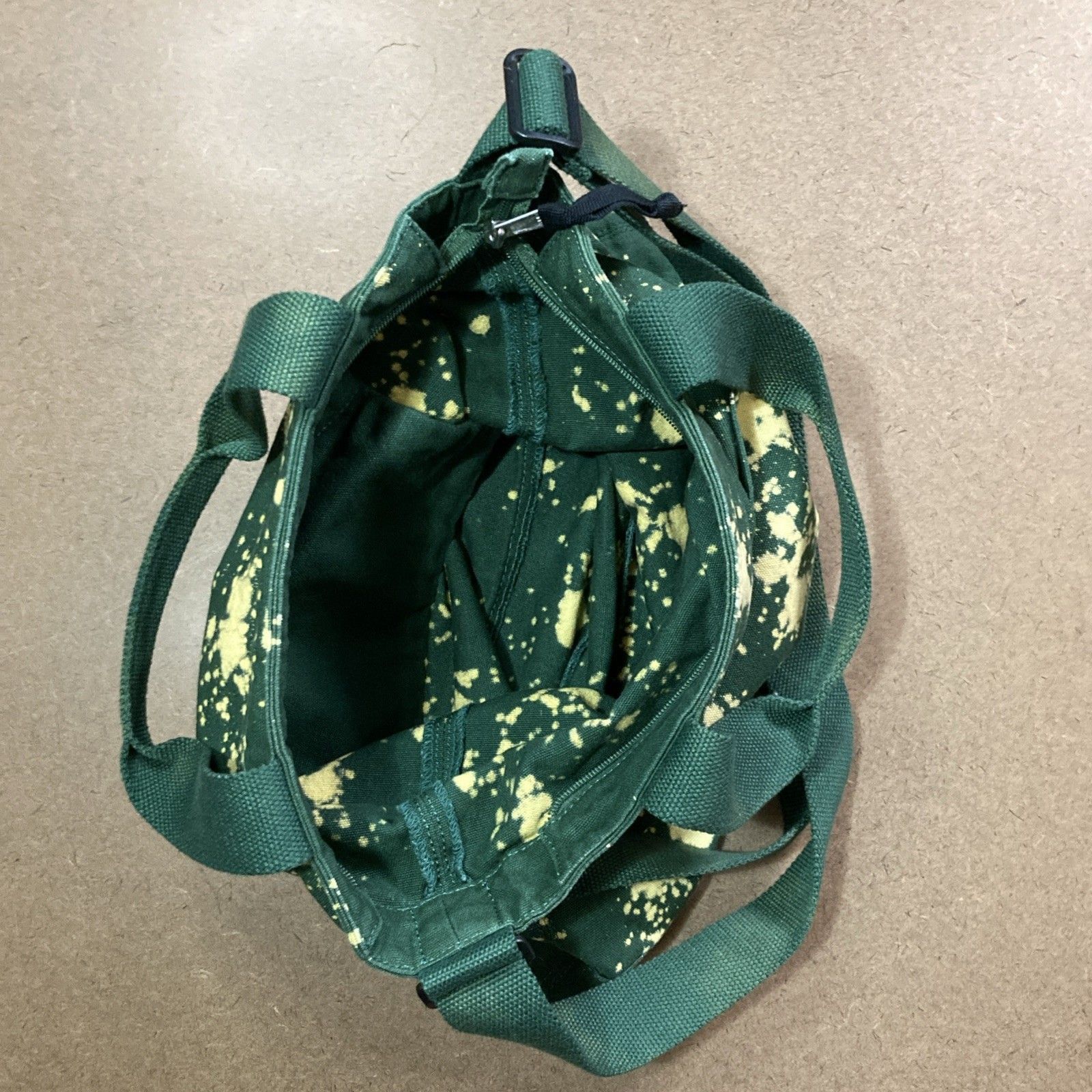 Levi's Levis Denim Green Customized Bleached Tote Bag With Pockets Size ONE SIZE - 4 Thumbnail
