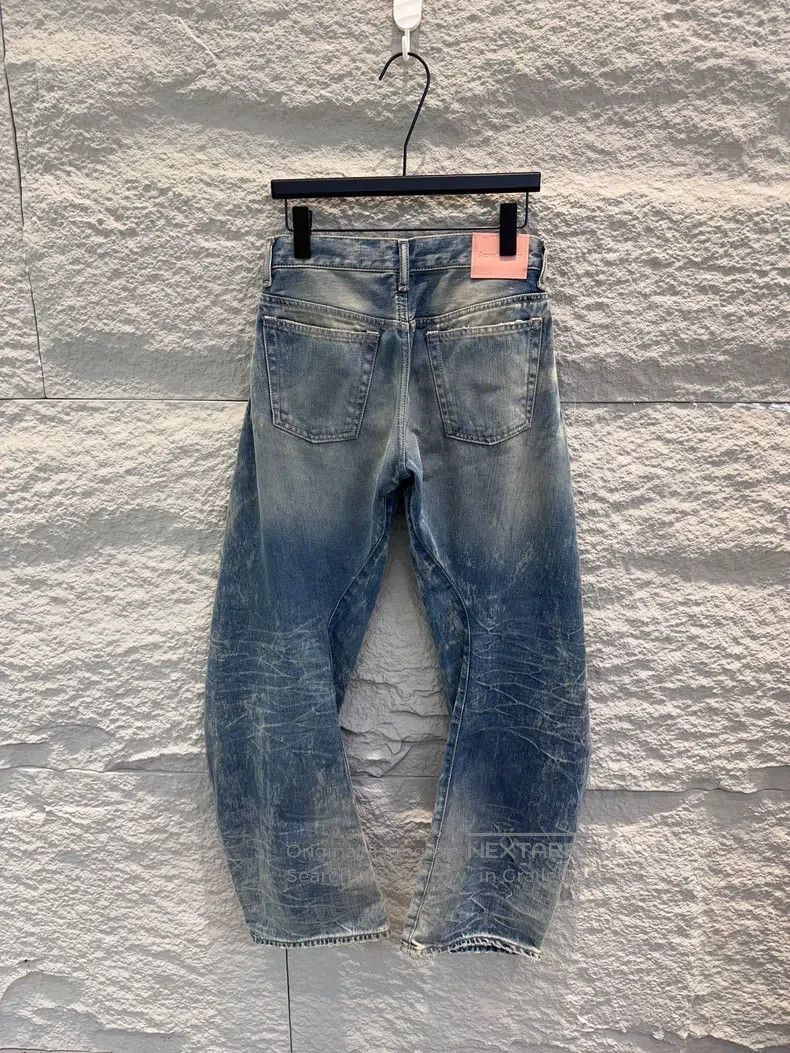 Acne Studios Acne Studios FW25 2006F curved blade loose low-waist wide- Size 25" / US 0 / IT 36 - 2 Thumbnail