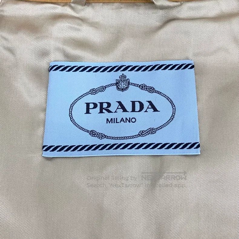 Prada Prada 24 brown cotton lapel long-sleeved windbreaker coat Size US XXS / EU 40 - 6 Thumbnail