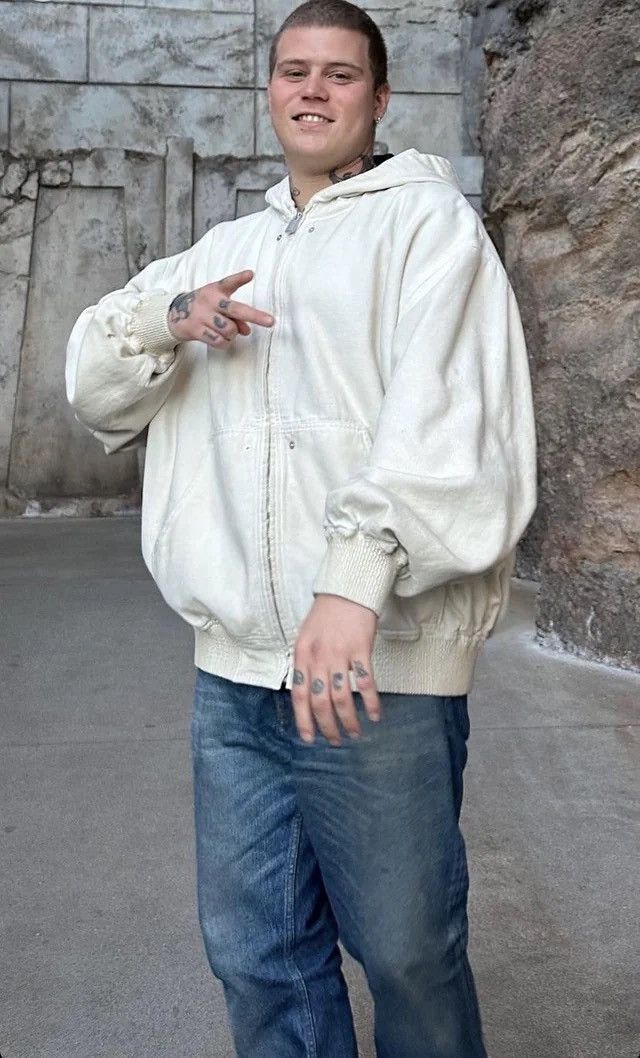 1017 ALYX 9SM Dirty Wash Light Beige Hooded Jacket Size US L / EU 52-54 / 3 - 11 Thumbnail
