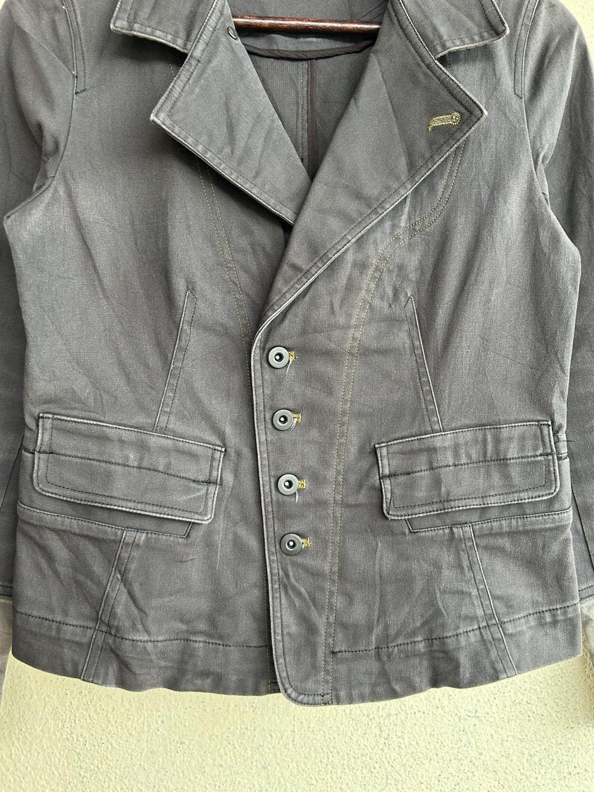 Japanese Brand Kamishima Chinami Yellow Jacket Size M / US 6-8 / IT 42-44 - 3 Thumbnail