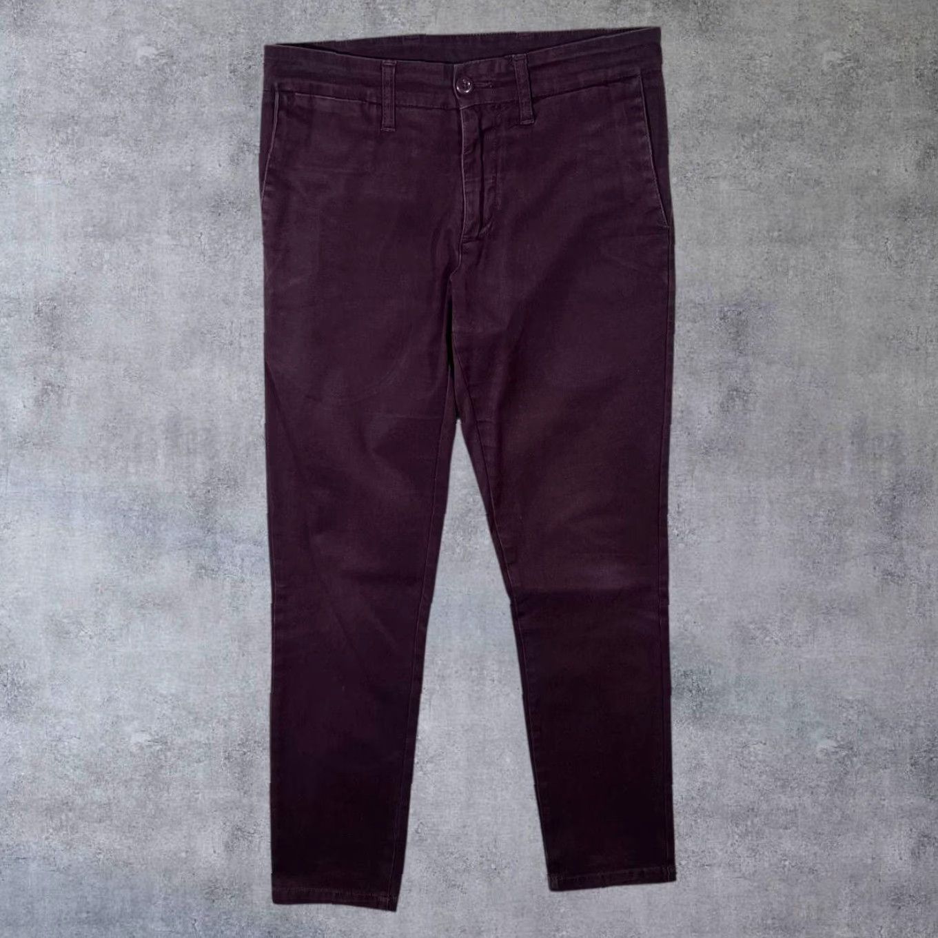 Carhartt Carhartt Sid Pant Purple Maroon Slim Tapered Chino Trousers 30 x 32 Mens Slim Chinos Zip Fly Logo Tunisia Size US 30 / EU 46 - 3 Thumbnail