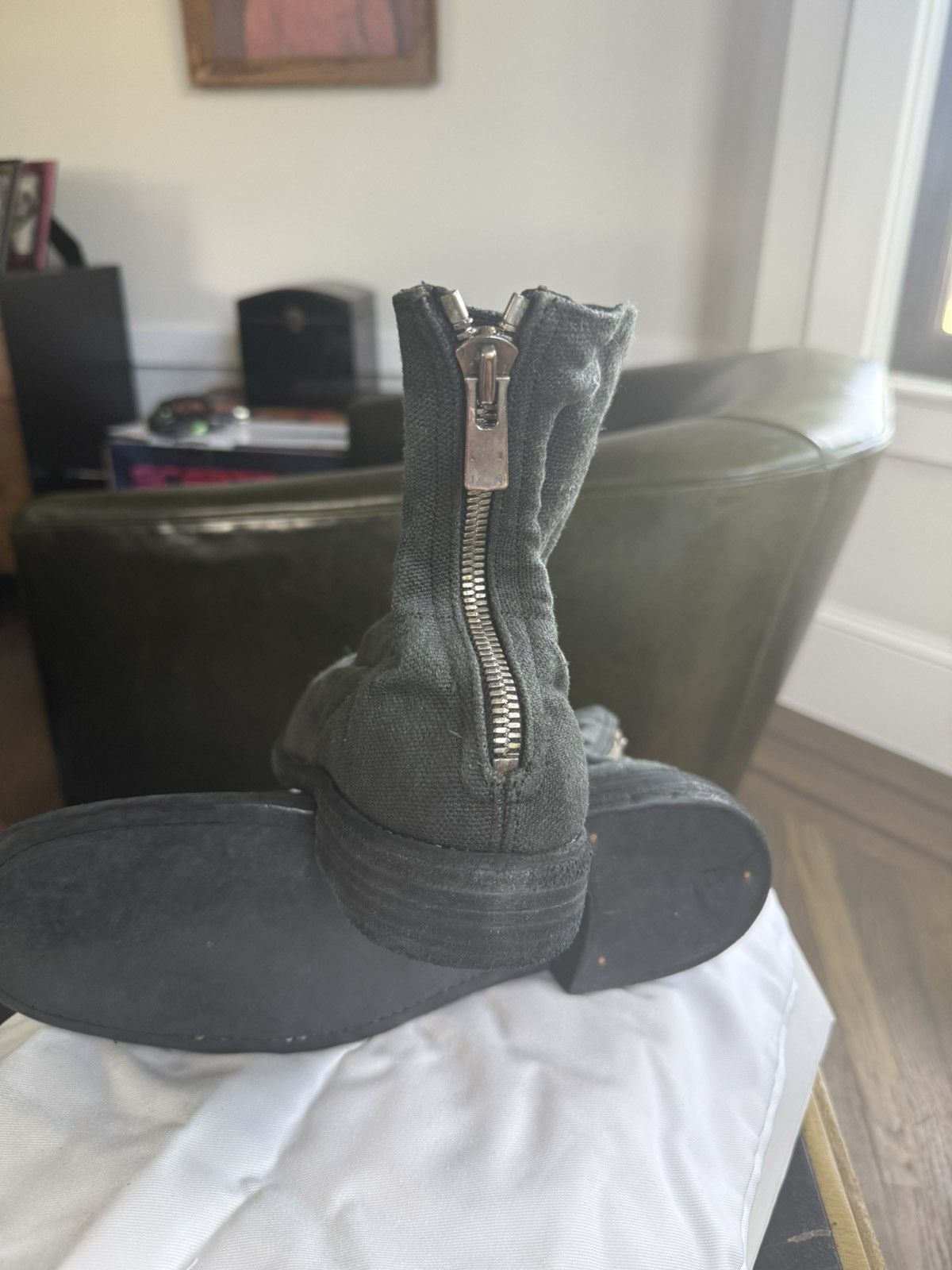 Guidi GUIDI 986 back zips Linen over Leather BNIB Size US 9 / EU 42 - 6 Thumbnail