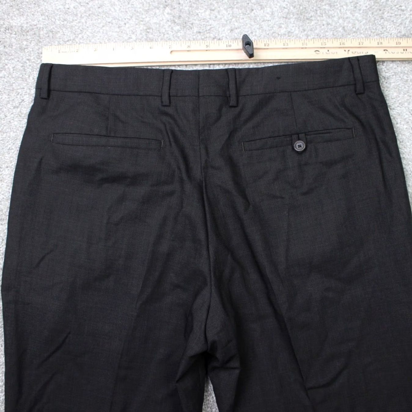 Banana Republic Banana Republic Pants Mens 35x30 Brown Wool Flat Front Dress Pants Slim Straight Fits Casual Business Formal Loose Size US 35 - 6 Thumbnail