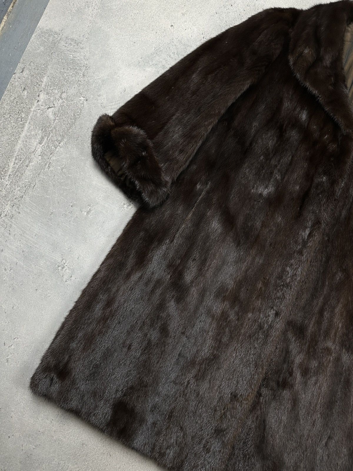 Sagafurs Rare Vintage SAGA Mink Royal Brown Full-Length Fur Lux Coat Size L / US 10 / IT 46 - 16 Thumbnail