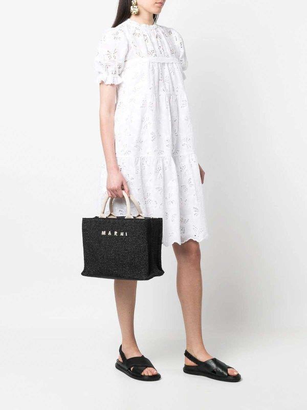 Marni o1srvl11e0624 Tote Bag in Black Size ONE SIZE - 5 Thumbnail