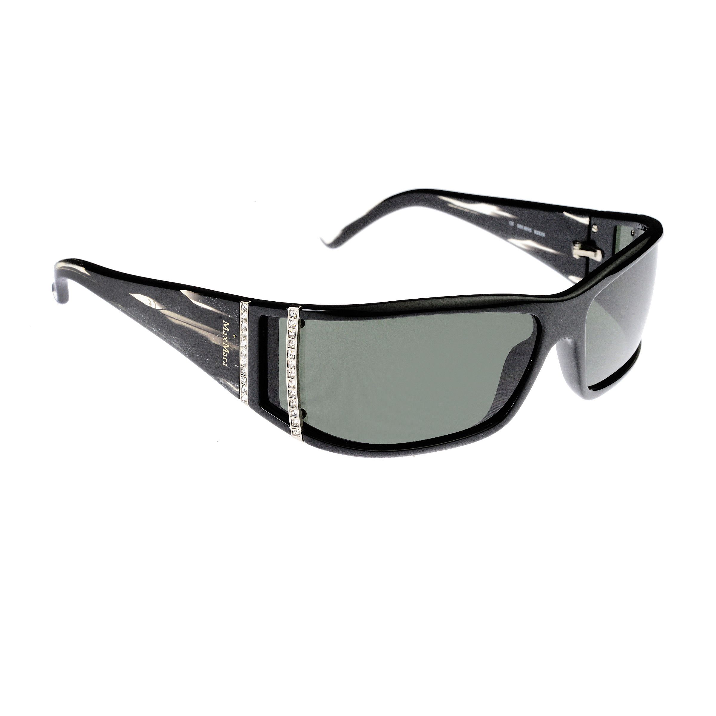 Max Mara Max Mara '00s Black Wrap Around Oversized Sunglasses Size ONE SIZE - 3 Thumbnail
