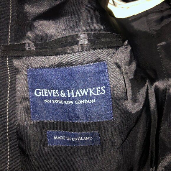 Gieves & Hawkes gieves & hawkes men's wool sport coat jacket blazer size:40L Size 40L - 8 Thumbnail