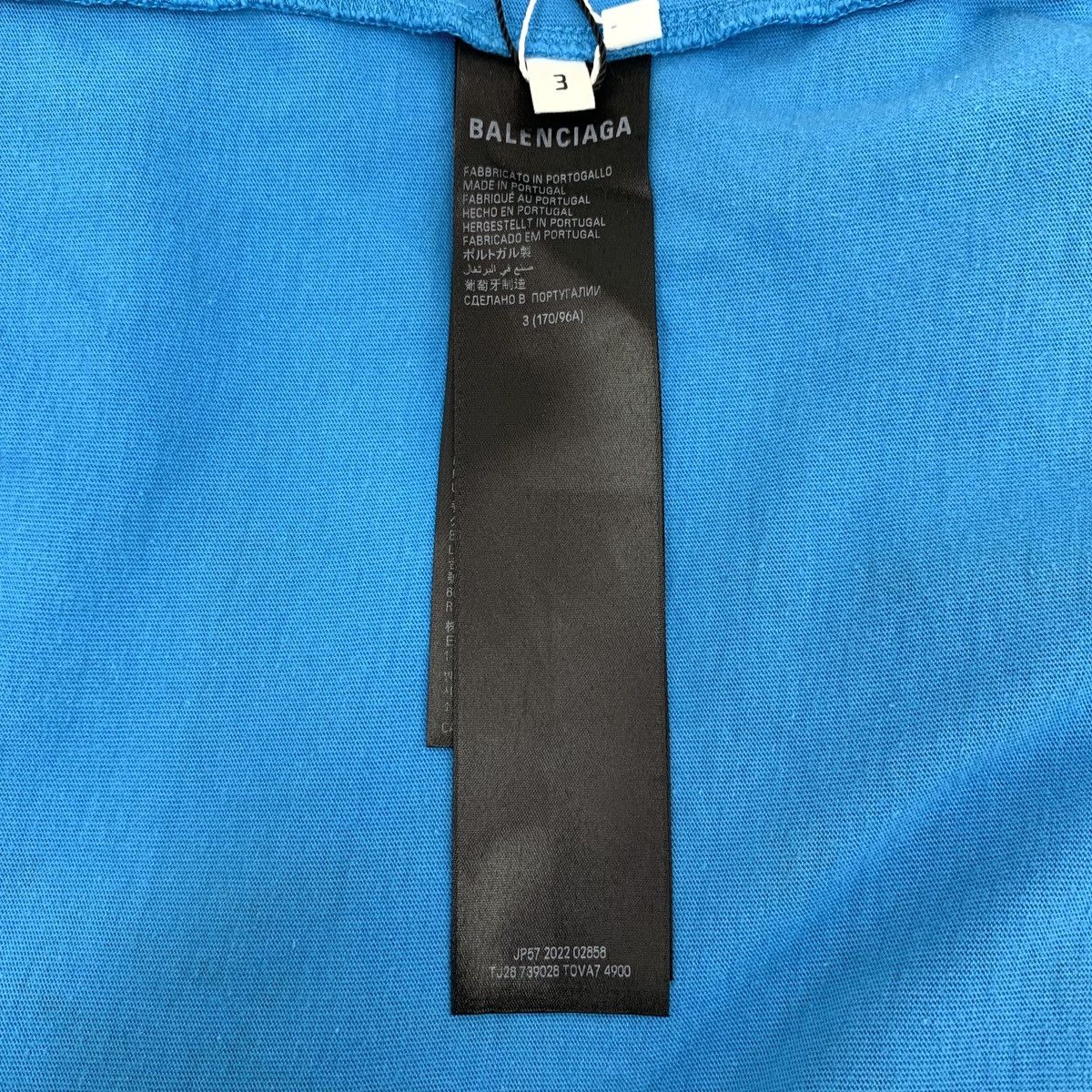 Balenciaga Balenciaga Letter Printed Wool Short Sleeve T-shirt K26WX Size US L / EU 52-54 / 3 - 7 Thumbnail