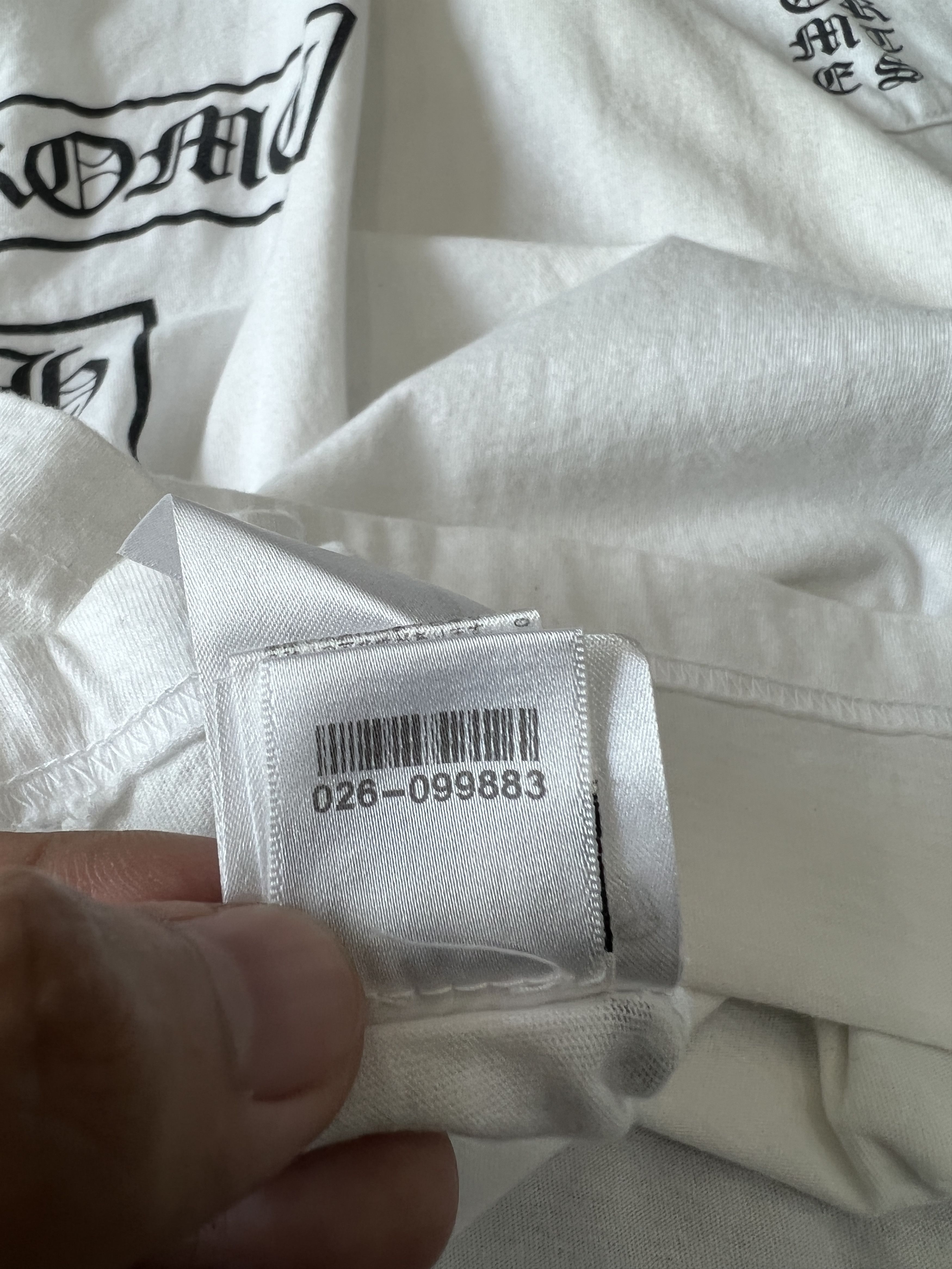 Chrome Hearts Chrome Hearts Pocket Logo Tee White USA Size L Size US L / EU 52-54 / 3 - 12 Thumbnail