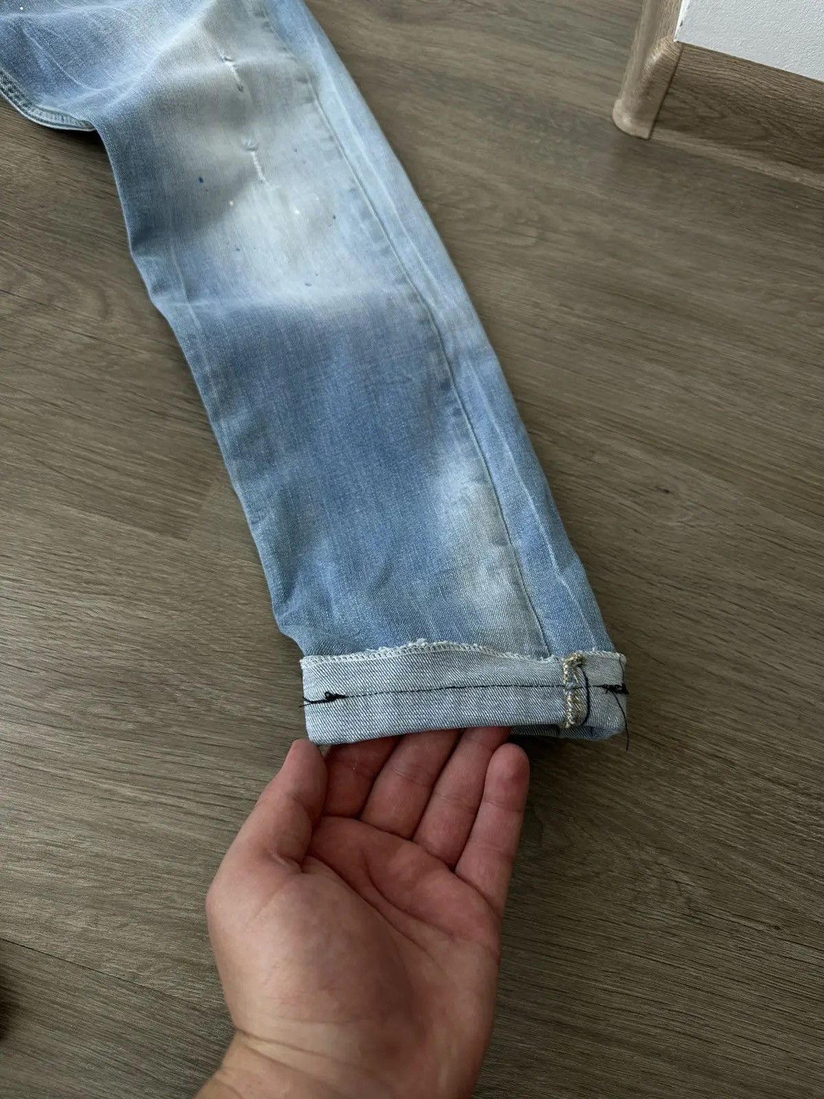 Dsquared2 Vintage Japanese Denim Blue Faded Dsquared Mens Pants Size US 30 / EU 46 - 3 Thumbnail