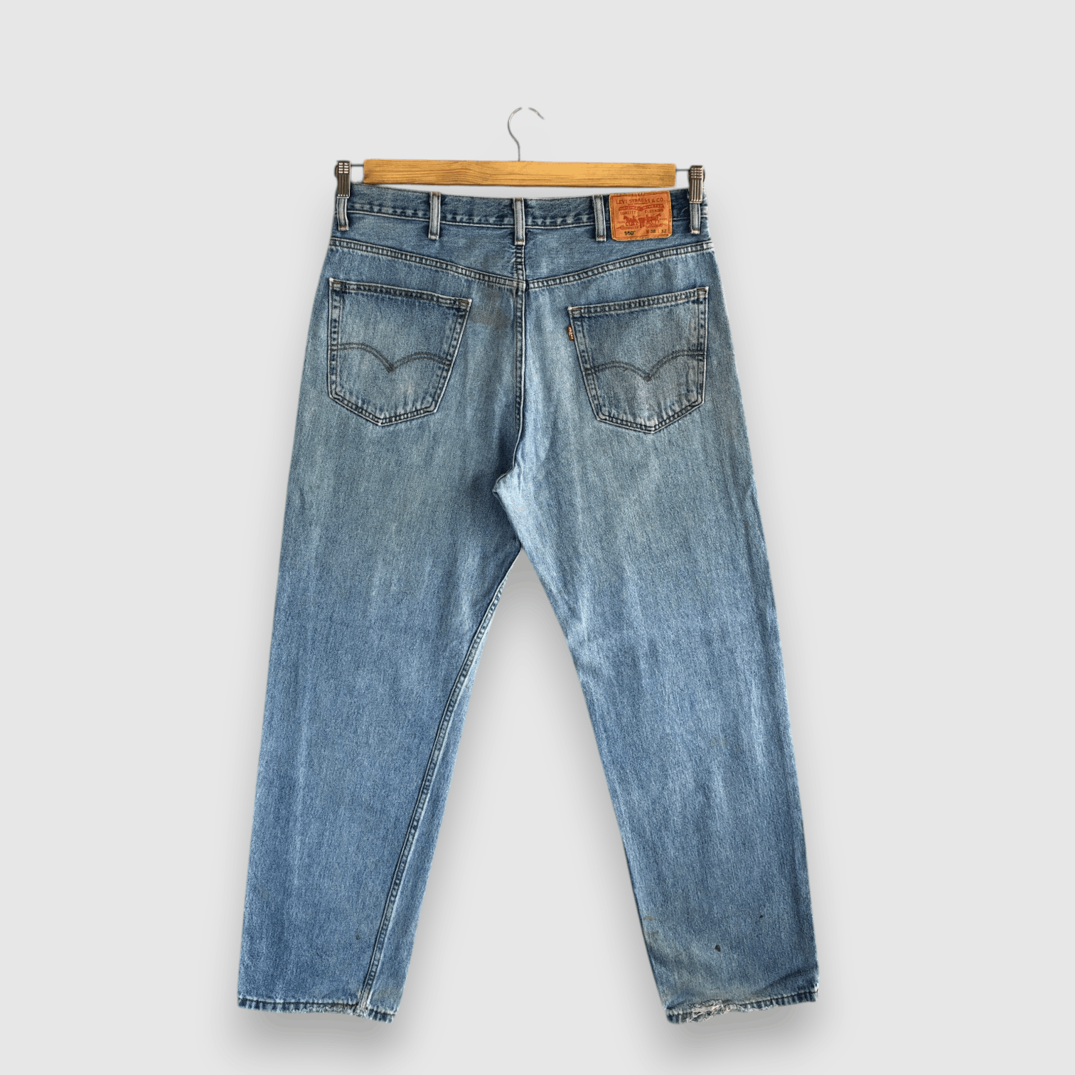 Levi's Vintage Y2K Faded Levis 550 Jeans Levi's Baggy Loose Denim Size US 36 / EU 52 - 2 Thumbnail