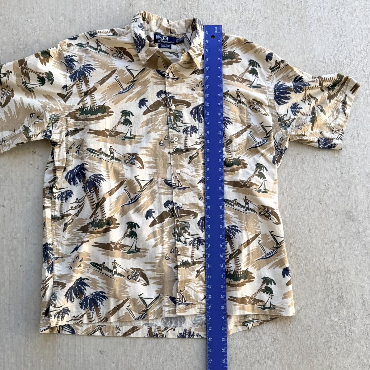 Polo Ralph Lauren Vintage Polo Ralph Lauren Hawaiian Camp Shirt Men Size XL Size US XL / EU 56 / 4 - 7 Thumbnail
