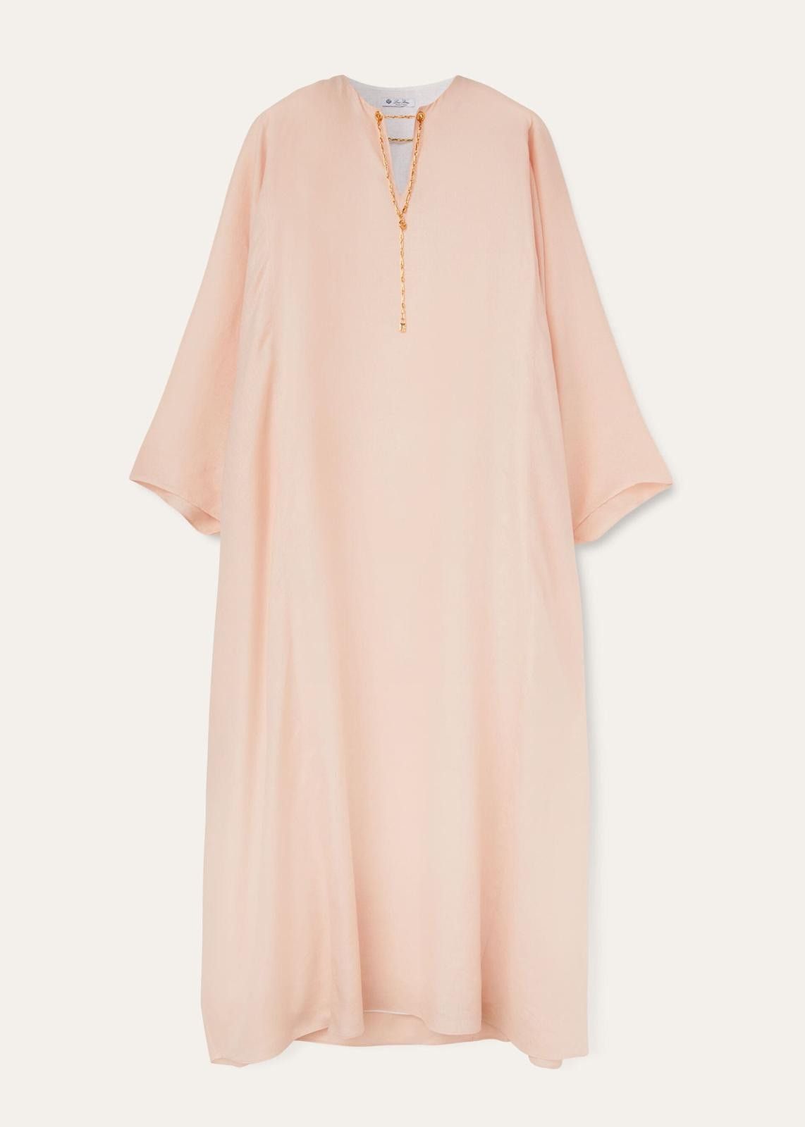 Loro Piana o1srvl11e0125 FAN8401 Rosy Solaire Dress in Light Pink Size XS / US 0-2 / IT 36-38 - 1 Thumbnail