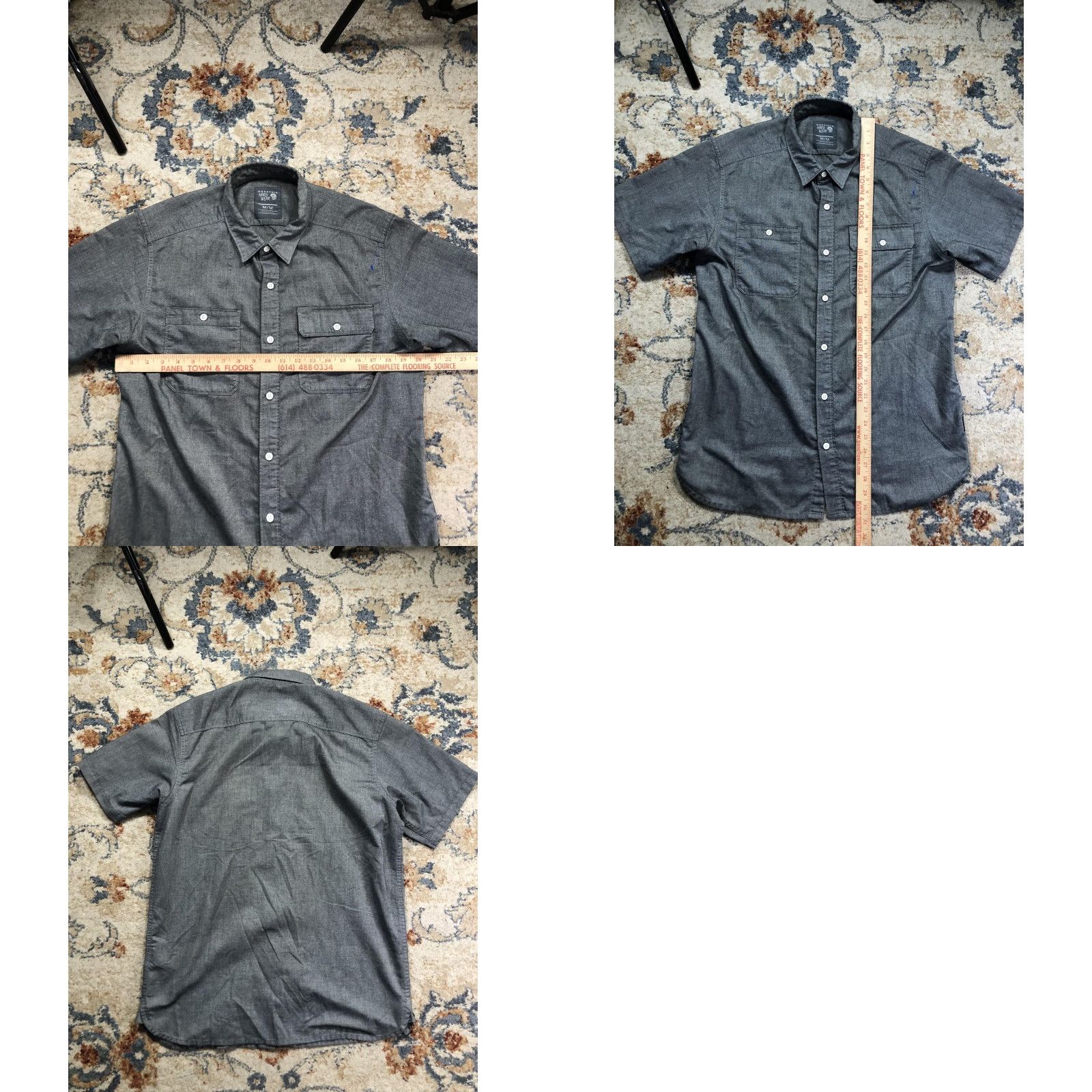 Mountain Hardwear VINTAGE Mountain Hardwear Shirt Mens M Gray Short Sleeve Button Up Pockets Casual Size US M / EU 48-50 / 2 - 8 Thumbnail