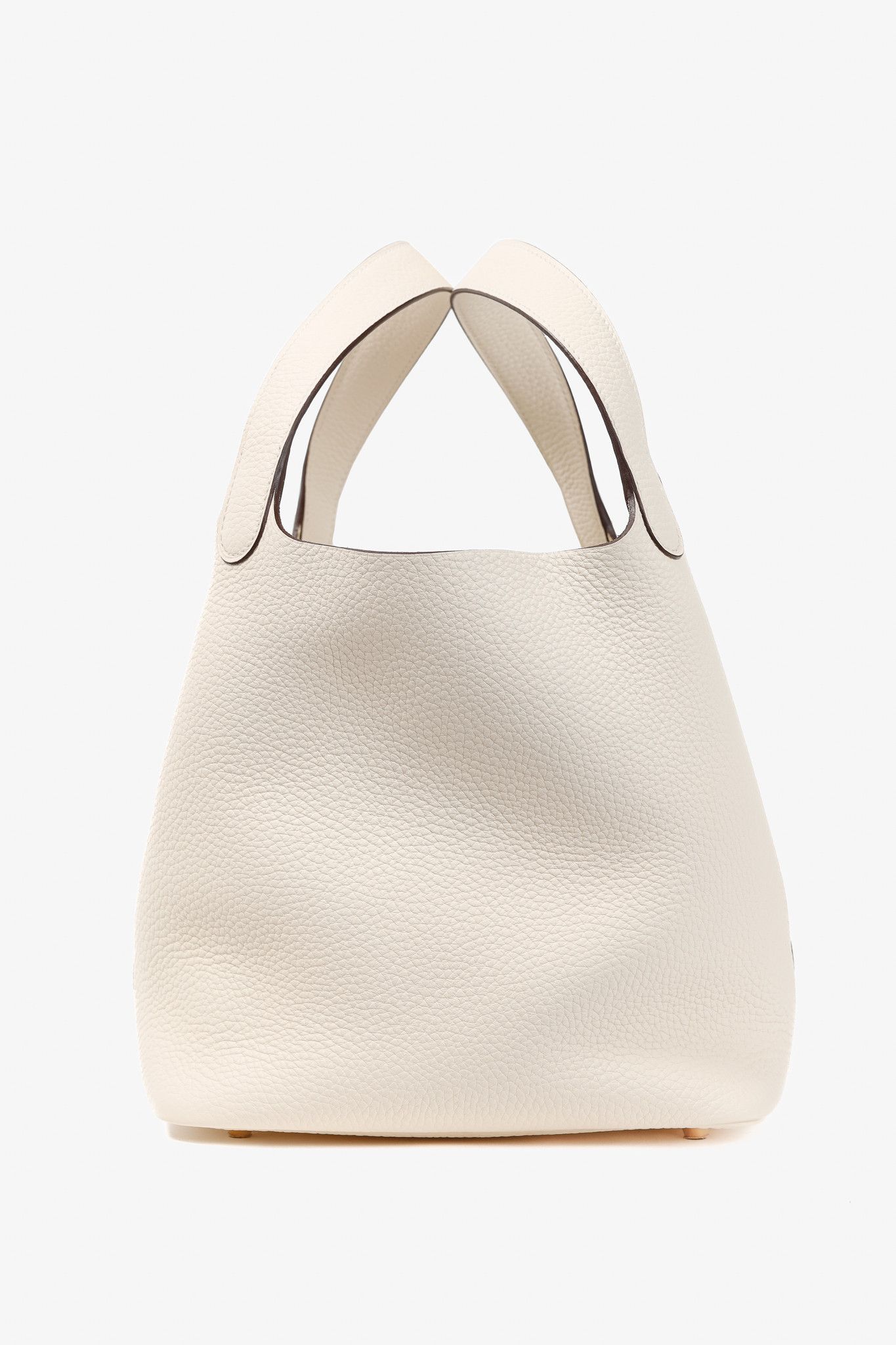 Hermes Hermes Picotin Lock 22 Nata Taurillon Clemence Leather Tote Size ONE SIZE - 1 Thumbnail