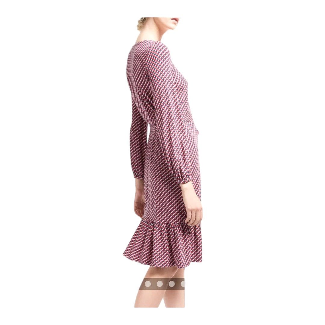 Boden Boden Jersey Dress Holly Geometric Print Tie Waist Size 12R Size XL / US 12-14 / IT 48-50 - 2 Thumbnail