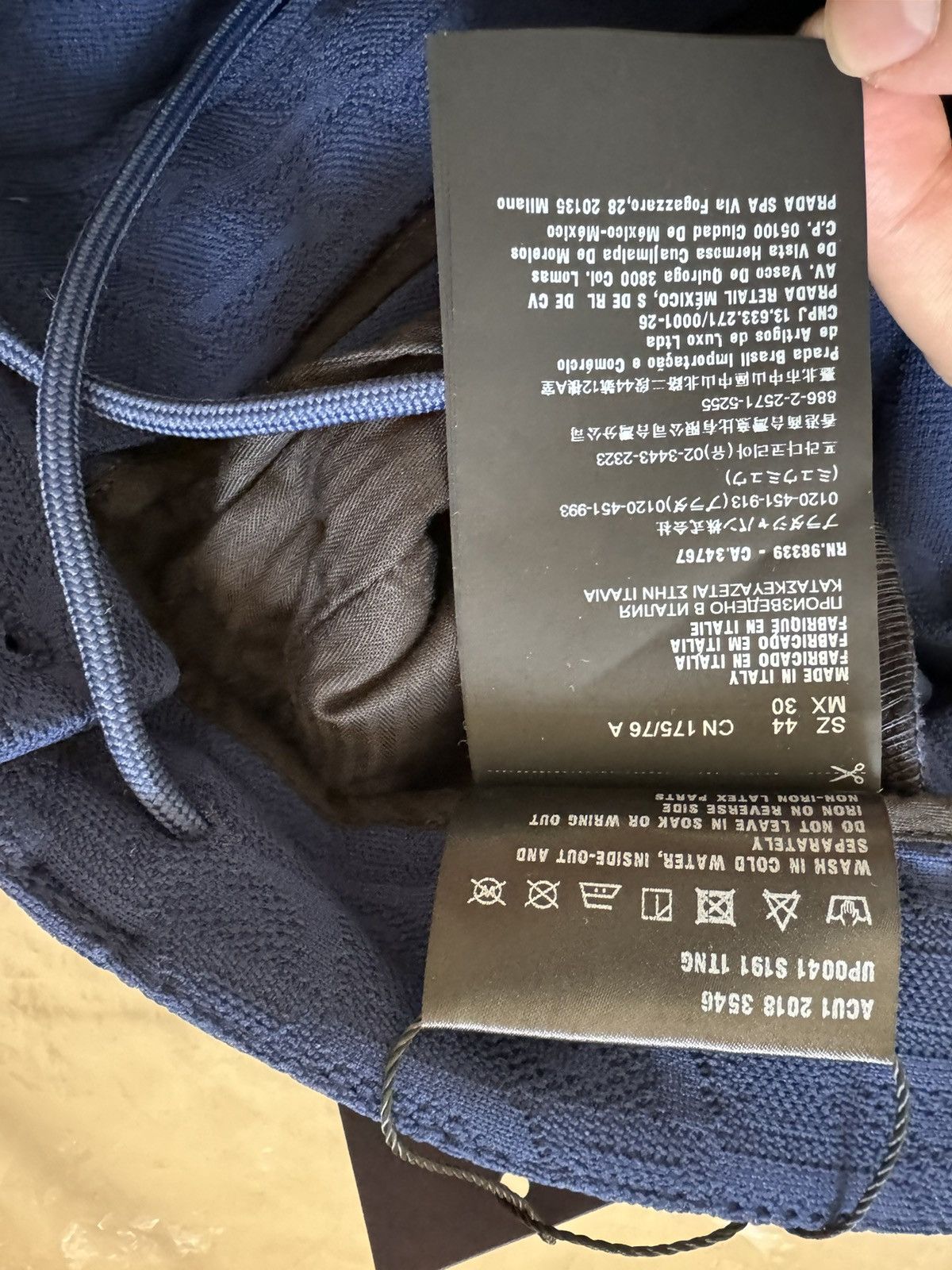 Prada SS19 runaway blue trouser with adjustable belt Sz44 Size US 28 / EU 44 - 8 Thumbnail