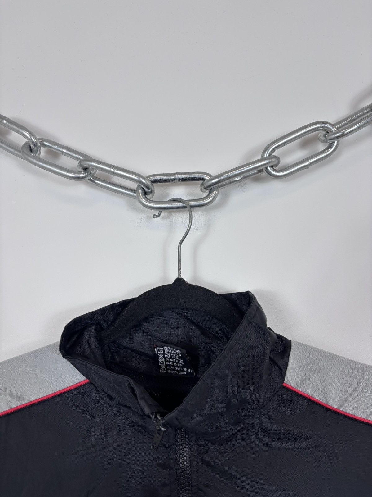 Other Vintage USA Design Y2K Big Logo Black/Grey Hype Track Jacket Size US S / EU 44-46 / 1 - 6 Thumbnail