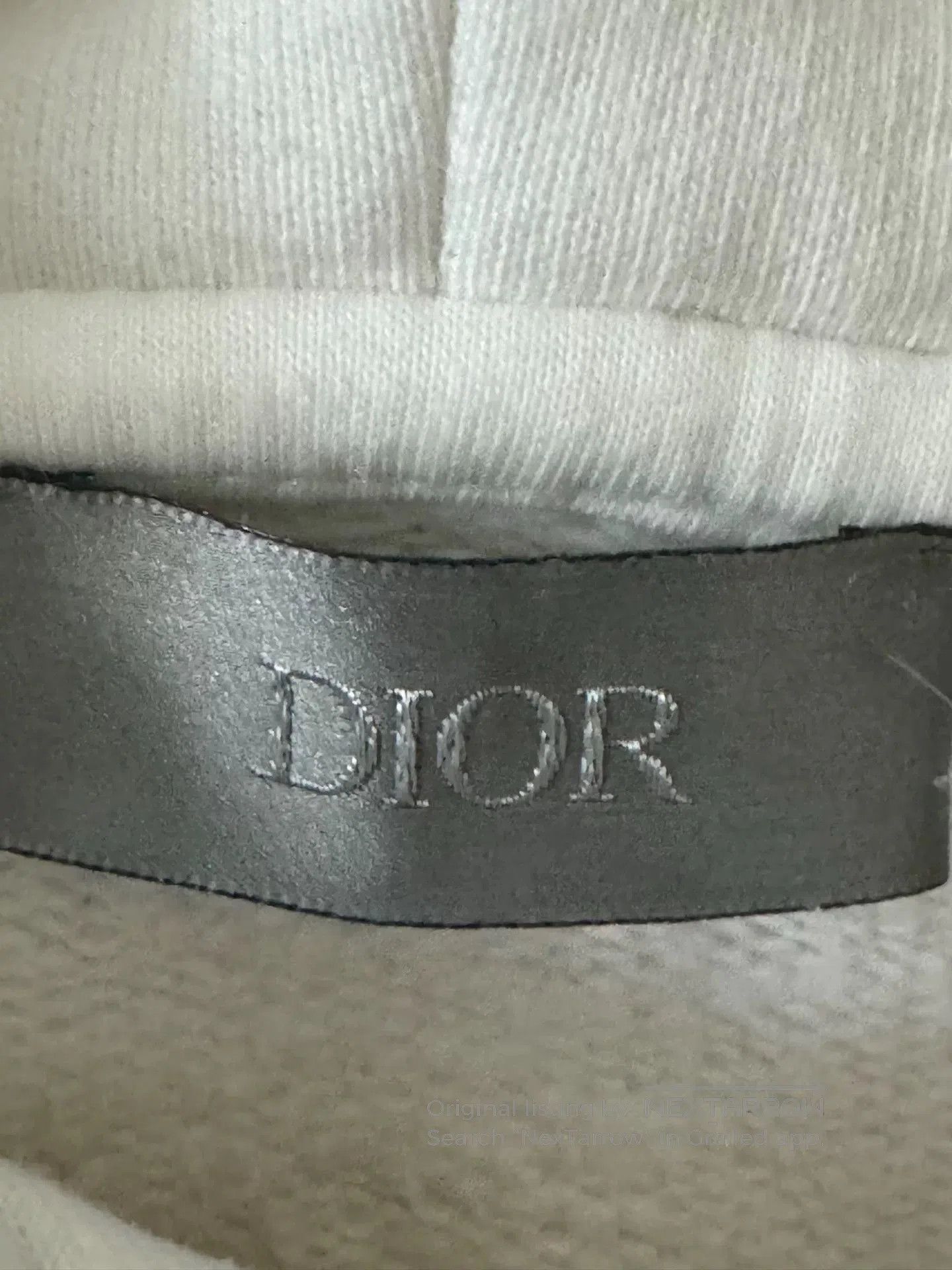 Dior dior logo graphic white hoodie. Size S / US 4 / IT 40 - 3 Thumbnail