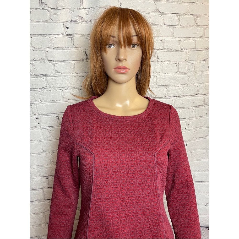 Other Zilch Amsterdam Stretch 3/4 Sleeve Viscose Stretch Red Dres Size S / US 4 / IT 40 - 2 Thumbnail