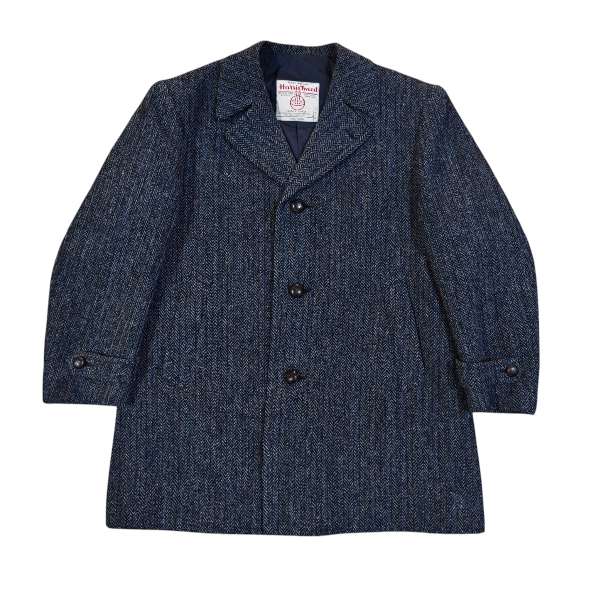 Burberry × Harris Tweed × Vintage Vintage Burberry's Coat - Harris