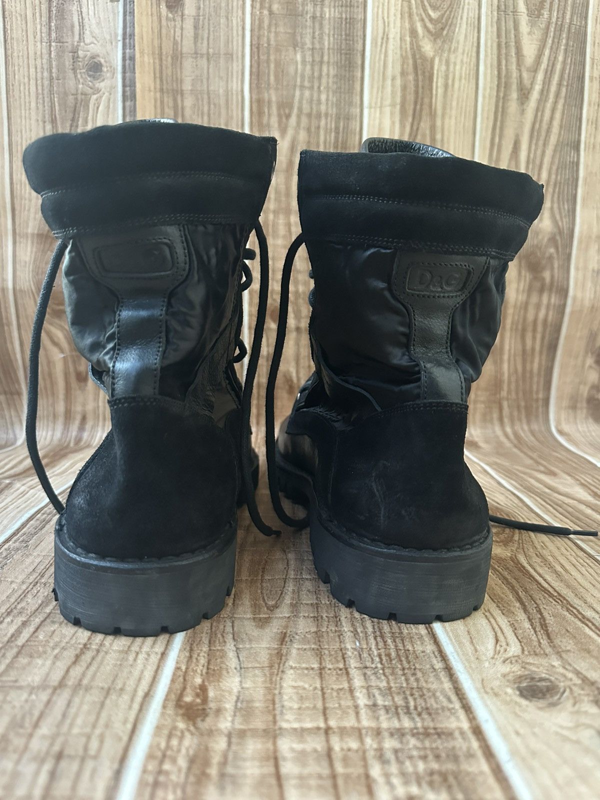 Dolce & Gabbana 00’s Dolce & Gabbana Black Hybrid Zip Boots Size US 9 / EU 42 - 15 Thumbnail