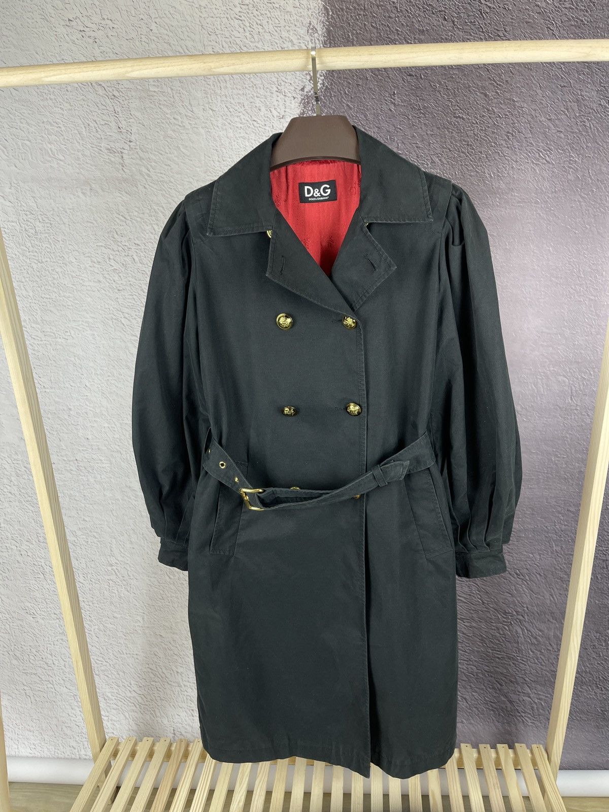 Dolce & Gabbana Dolce & Gabbana double-breasted cotton black coat women’s Size M / US 6-8 / IT 42-44 - 1 Thumbnail