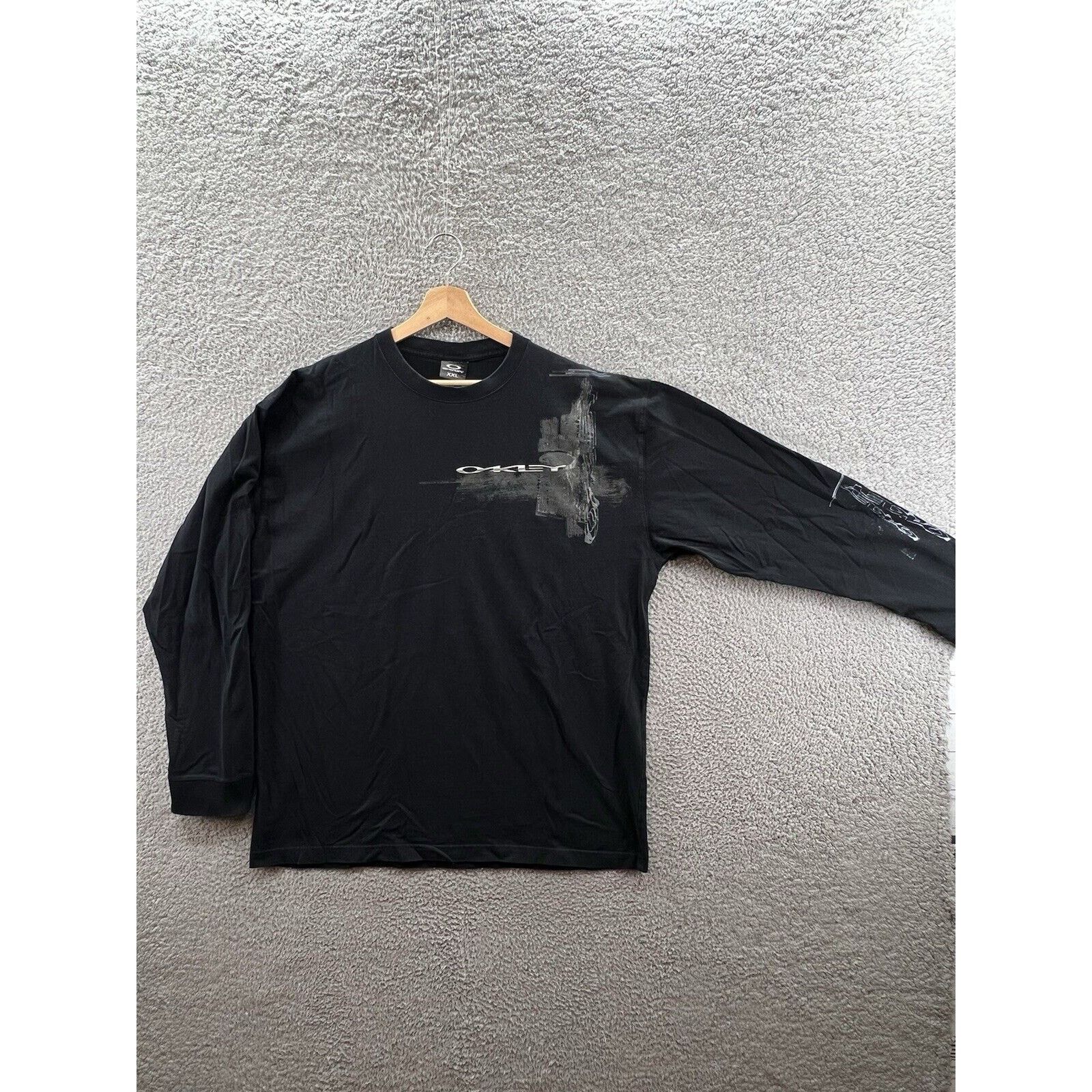Oakley Oakley Cyber Y2K Long Sleeve Black T-Shirt Skate Tribal 2XL
