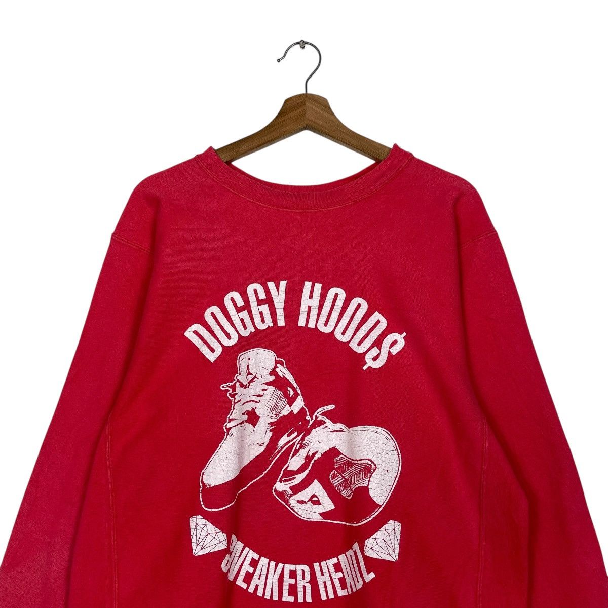 Vintage Vintage 90s Doggy Hoods Sneaker Headz Sweatshirt Size US M / EU 48-50 / 2 - 2 Thumbnail