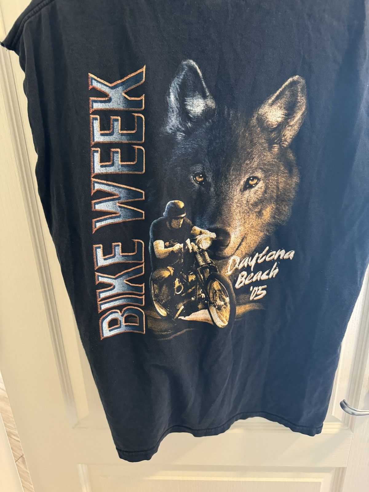Vintage Daytona Beach Bike Week 2005 Sleeveless Tee Size US XL / EU 56 / 4 - 2 Thumbnail