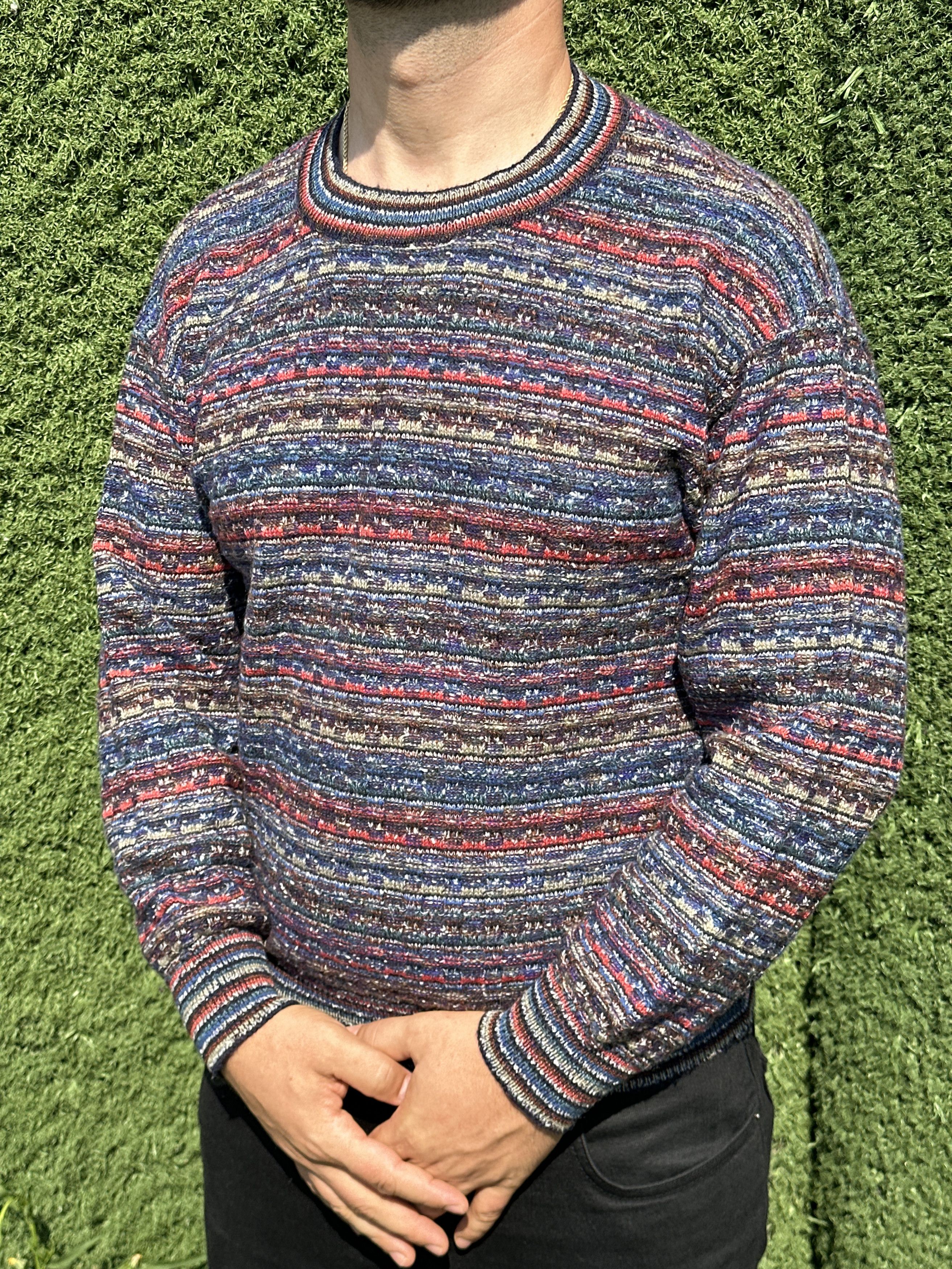 Missoni Missoni Sport Alpaca Rainbow Knit Striped Sweater Size 48 M Size US M / EU 48-50 / 2 - 5 Thumbnail
