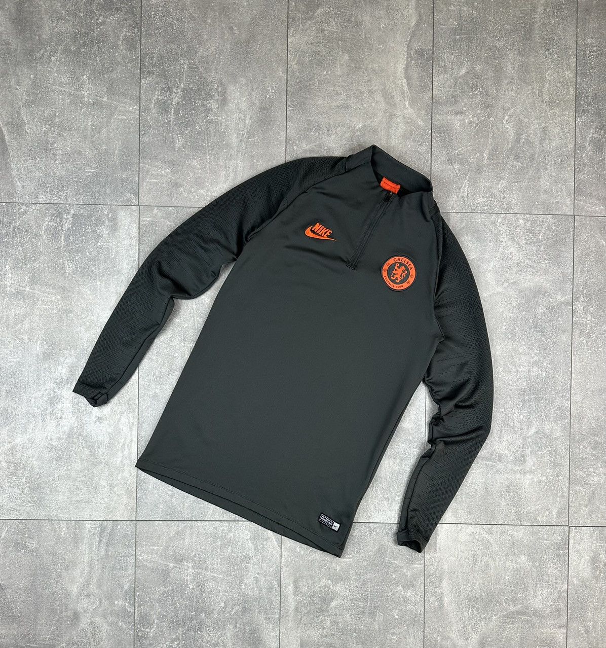 Nike Nike Chelsea Fc Silver 1/3 Zip Training Soccer Sweatshit Size US S / EU 44-46 / 1 - 2 Thumbnail