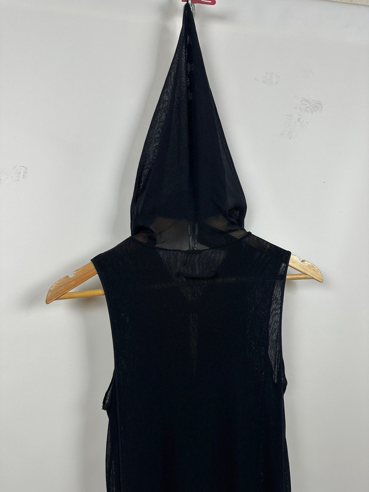 Jean Paul Gaultier Vintage Jean Paul Gaultier Black Gothic Mesh Hood Maxi Dress Size S / US 4 / IT 40 - 22 Thumbnail