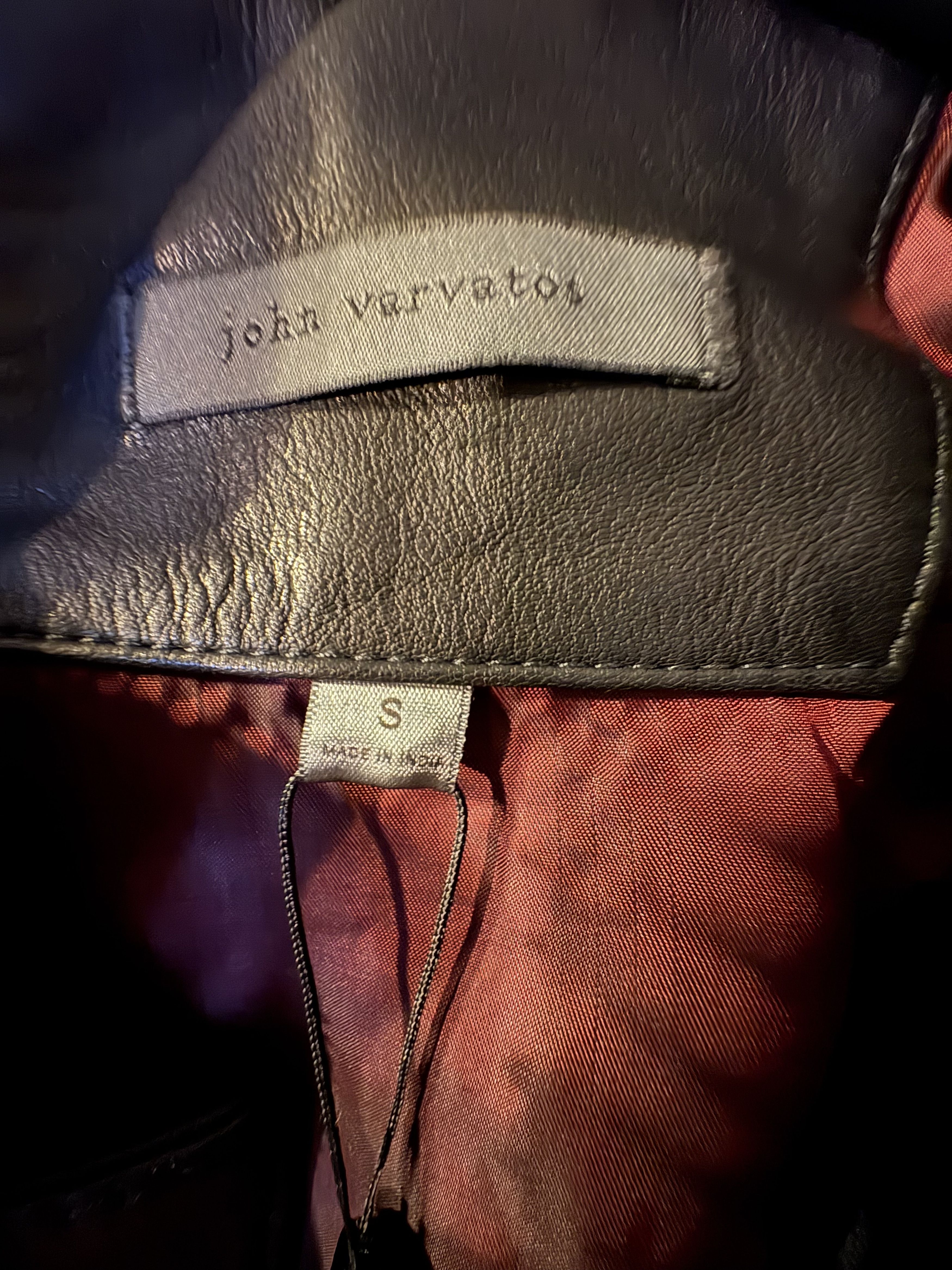 John Varvatos John Varvatos Star U.S.A. Zip-Front Leather Jacket Size US S / EU 44-46 / 1 - 3 Thumbnail